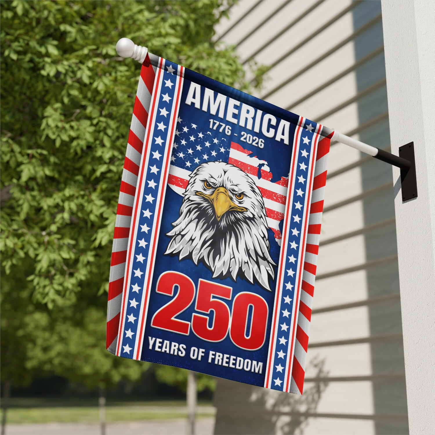 America 1776 - 2026 250 Years Of Freedom House Flag 28''x40'' Twin-Side Printing