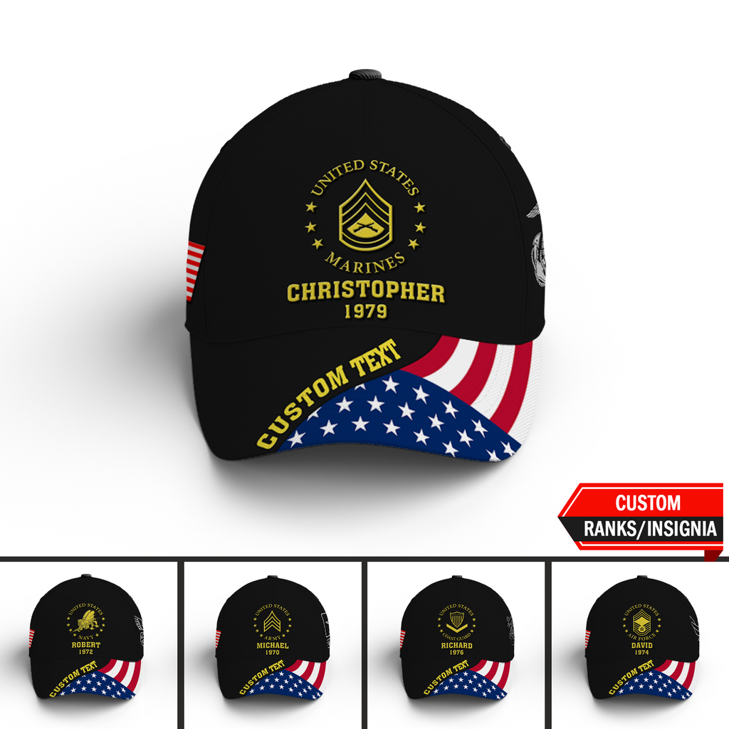 Custom Miitary Ranks Custom Military Ranks/Insignia, Personalized Name And Years Served All