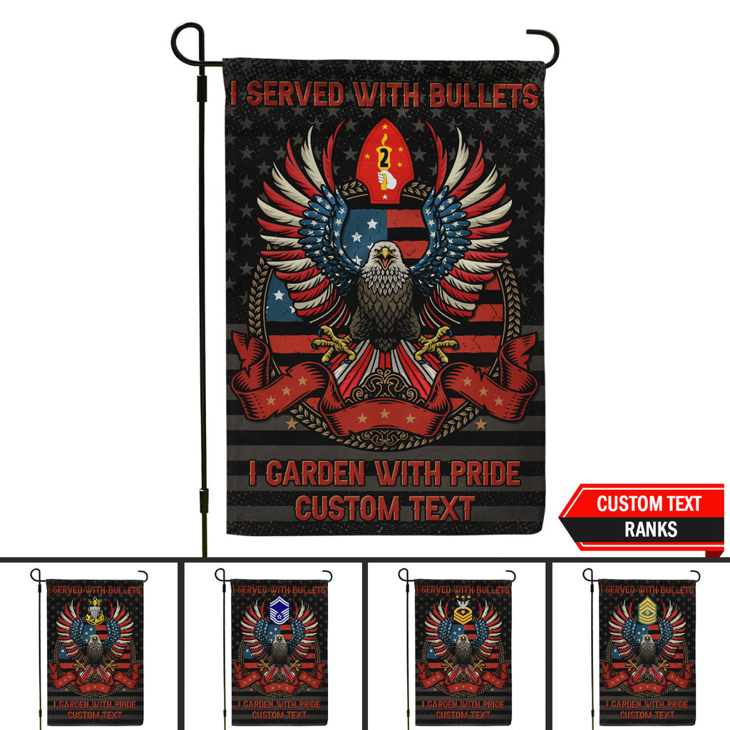 Personalized US Military Logo/Insignia And Text KFLAG31 Garden Flag, House Flag Twin-Side Printing