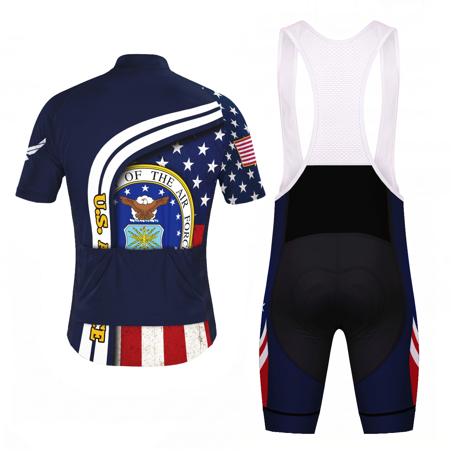 Personalized Military U.S. Air Force Inspired Cycling Jersey Kit