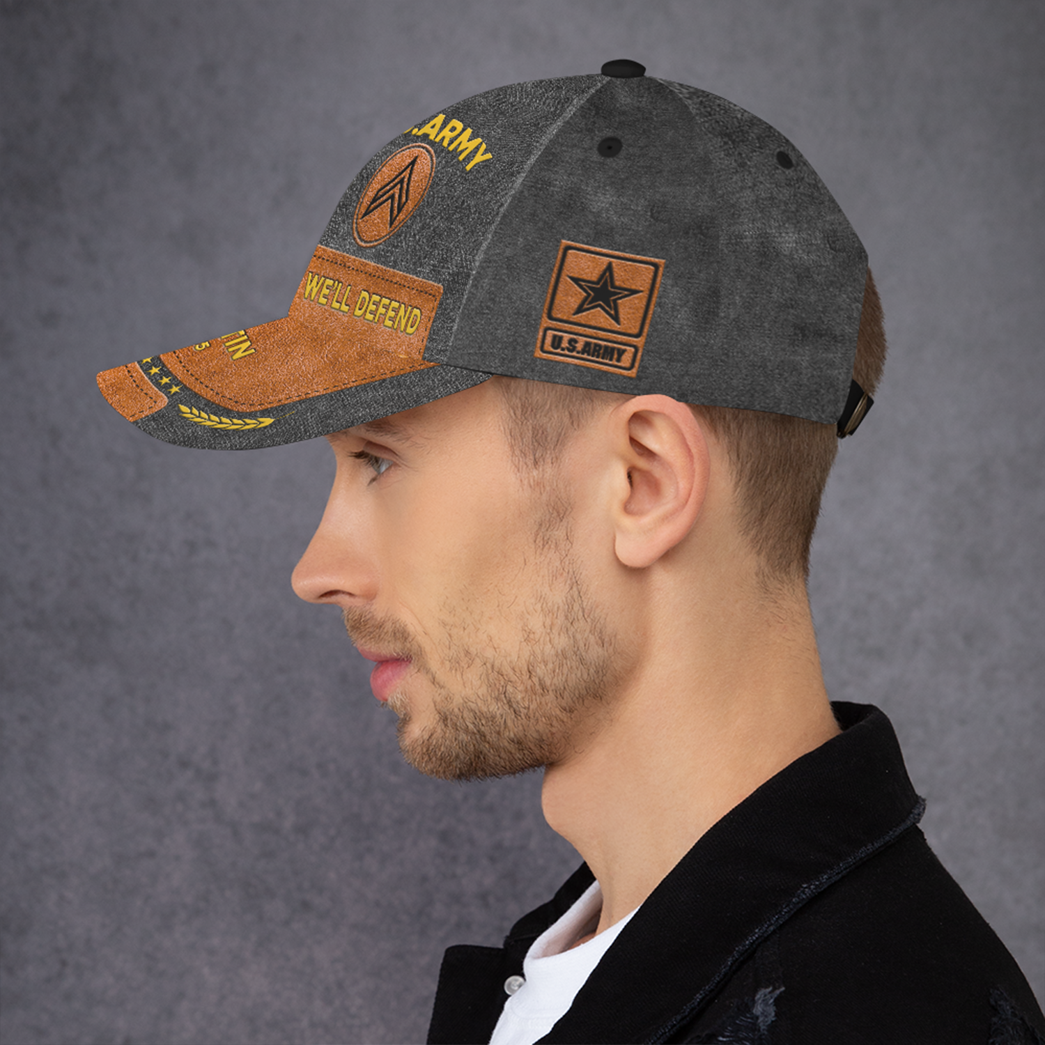 US Military Mottos Custom Ranks/Insignia, Personalized Name And Years Served All Over Prints Premium Classic Cap