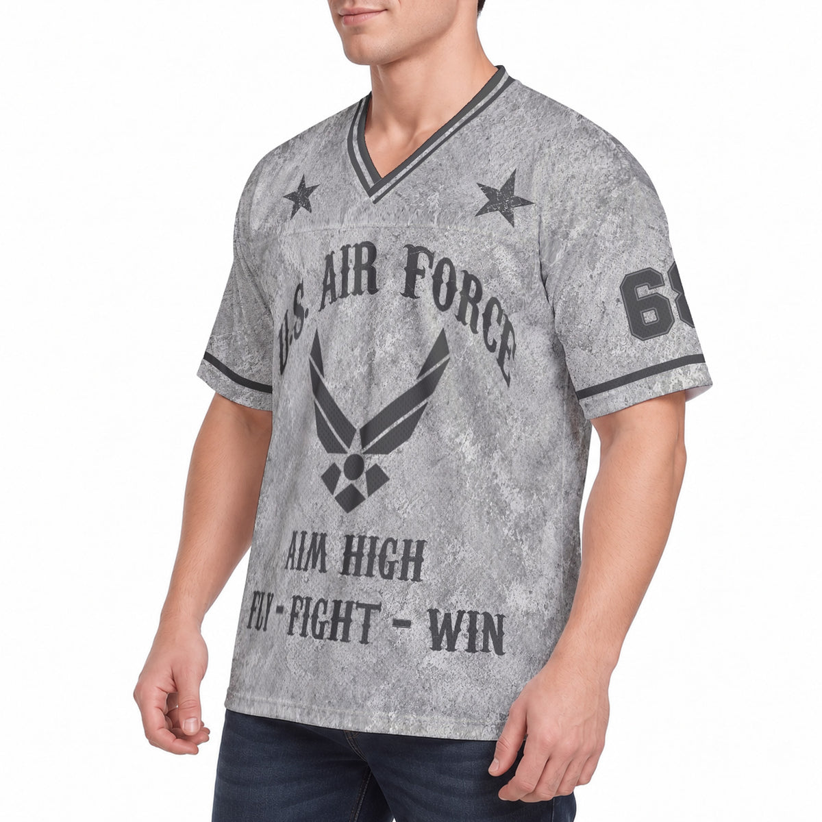 Personalized Air Force Military Jersey Custom Rank Number and Custom Text