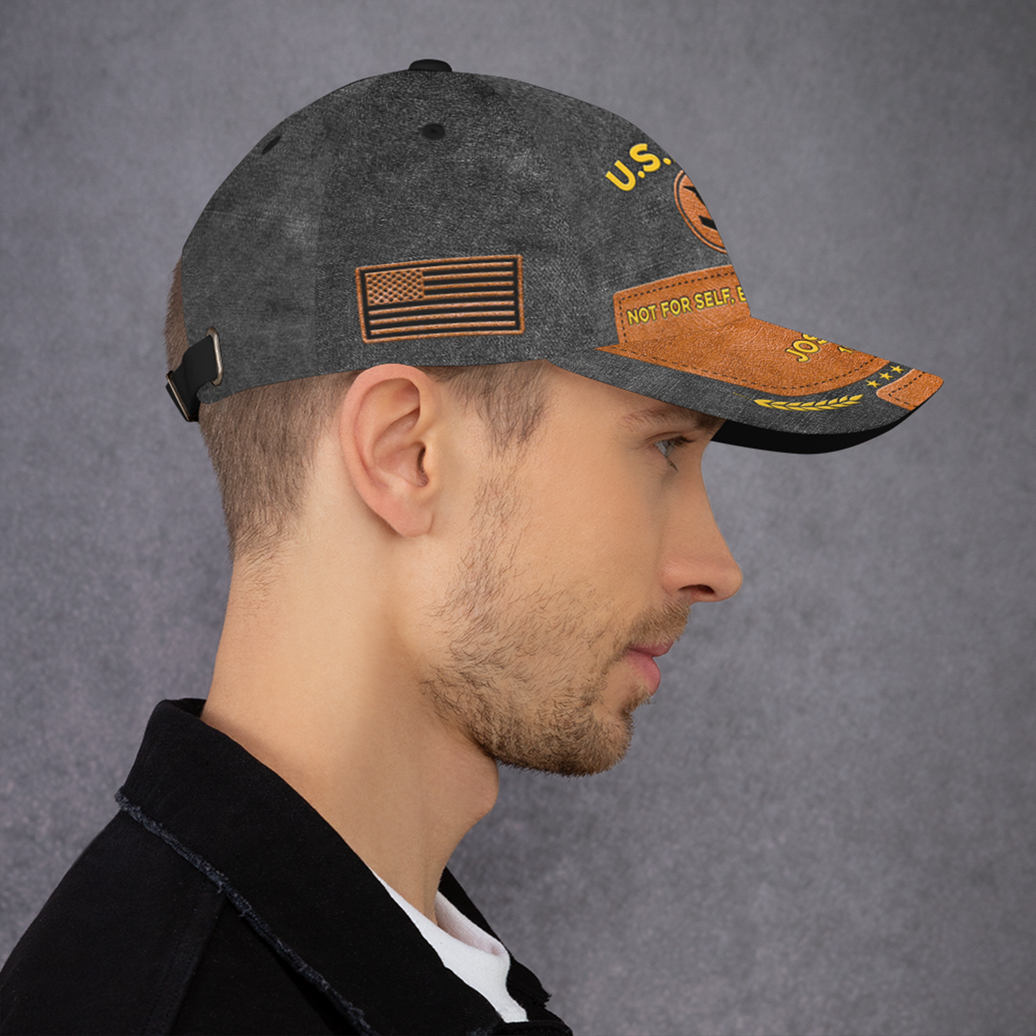 US Military Mottos Custom Ranks/Insignia, Personalized Name And Years Served All Over Prints Premium Classic Cap