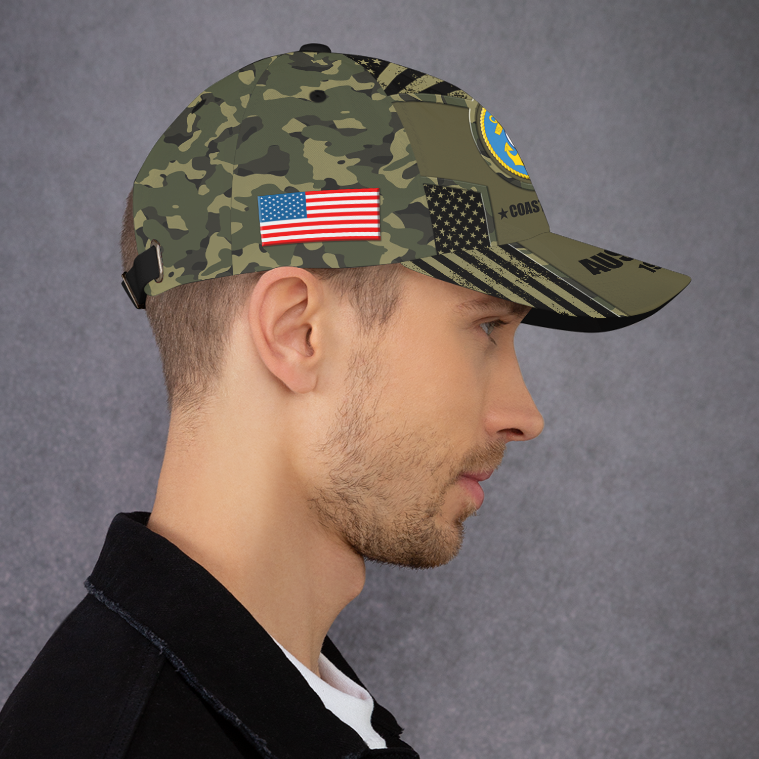 US Military Digital Camo, Custom Ranks/Insignia, Personalized Name And Years Served All Over Prints Premium Classic Cap