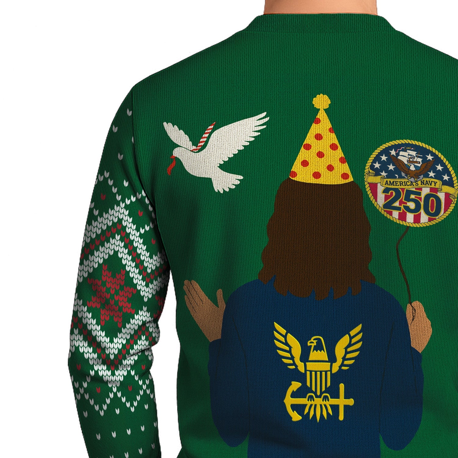 US Navy 1775 - 2025 Christmas Ugly Sweater