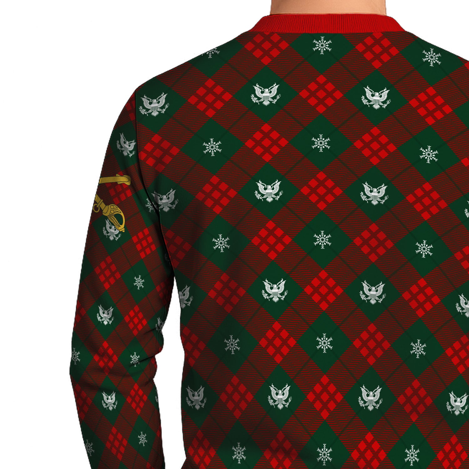 Custom Ranks US Army Ugly Christmas Sweater for Women Men KRUST08