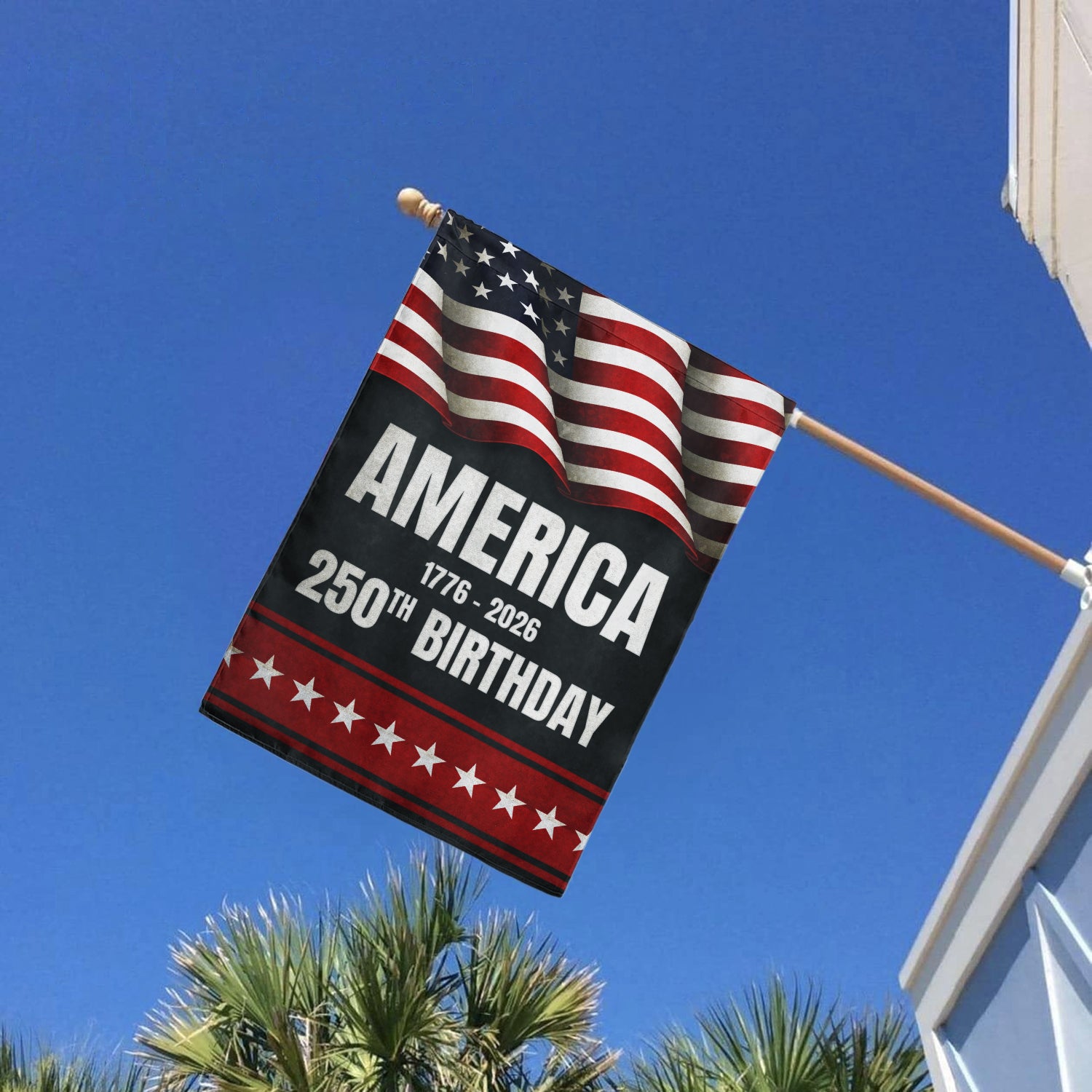 America 1776 - 2026 250th Birthday House Flag 28''x40'' Twin-Side Printing