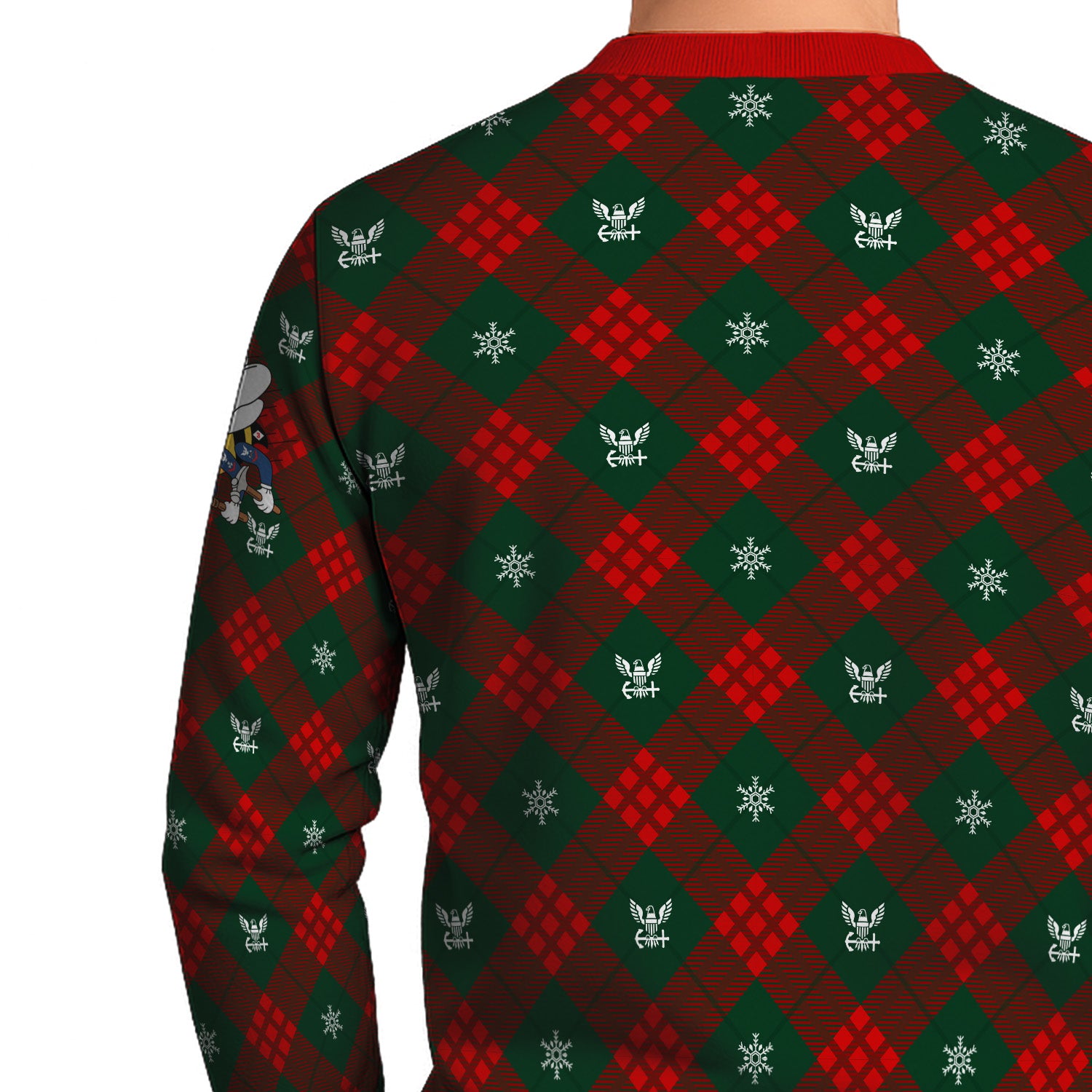 Custom Ranks US Navy Ugly Christmas Sweater for Women Men KRUST08