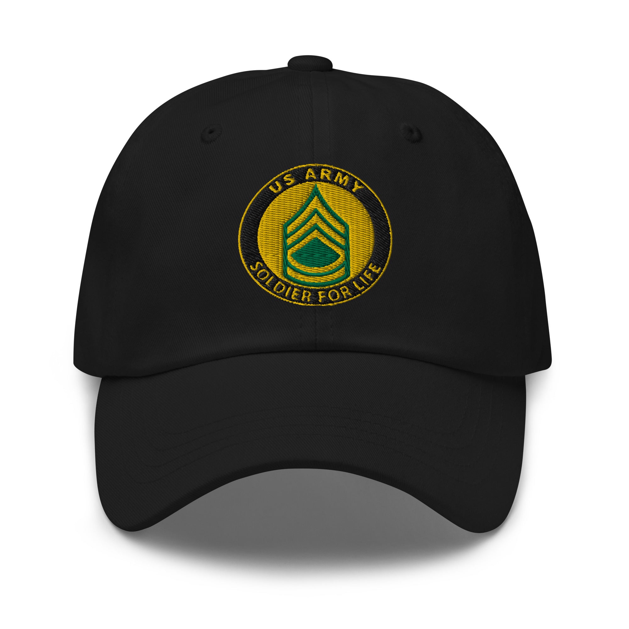 US Army E-7 Sergeant First Class E7 SFC Soldier For Life Embroidered Dad Hat