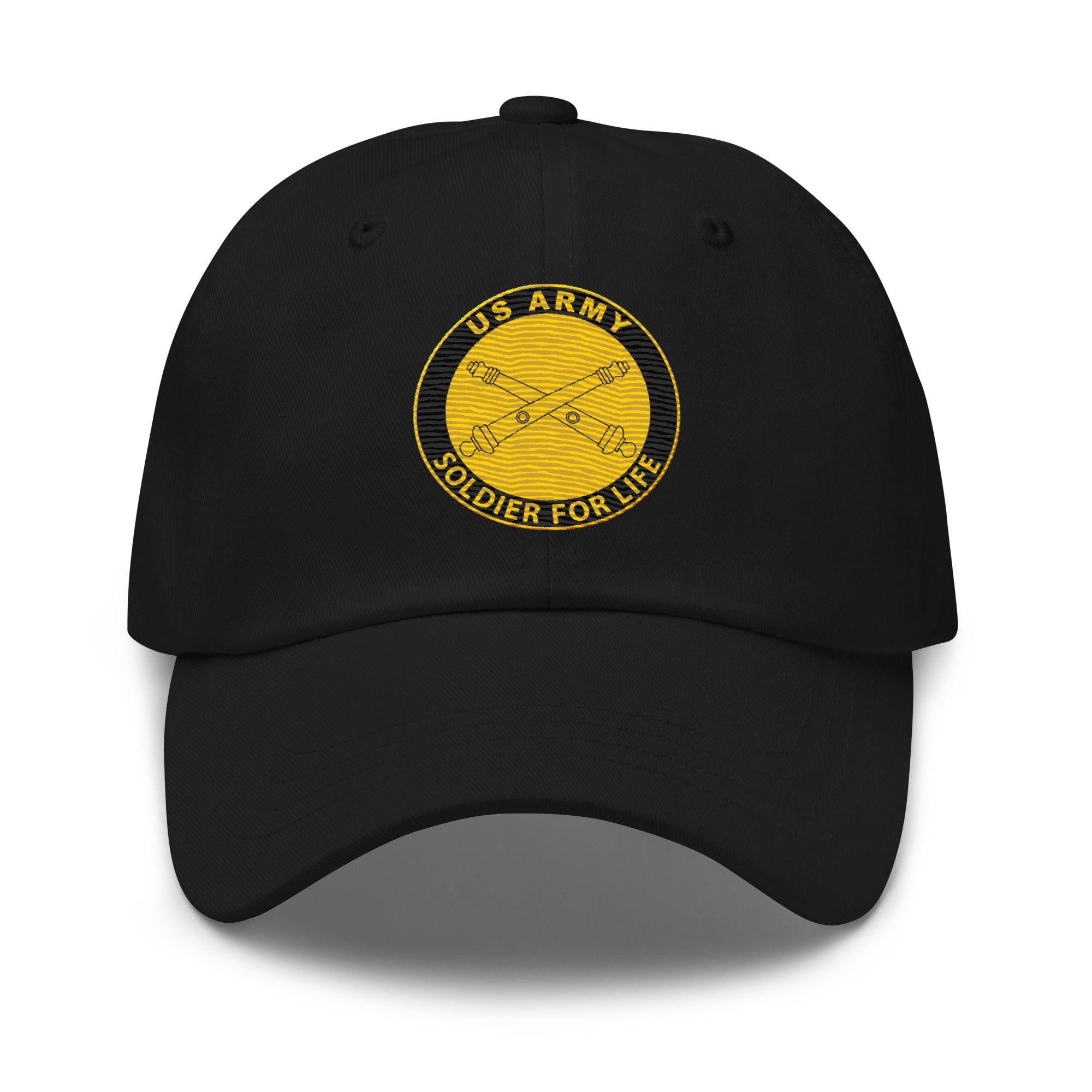 US Army Field Artillery Soldier For Life Embroidered Dad Hat