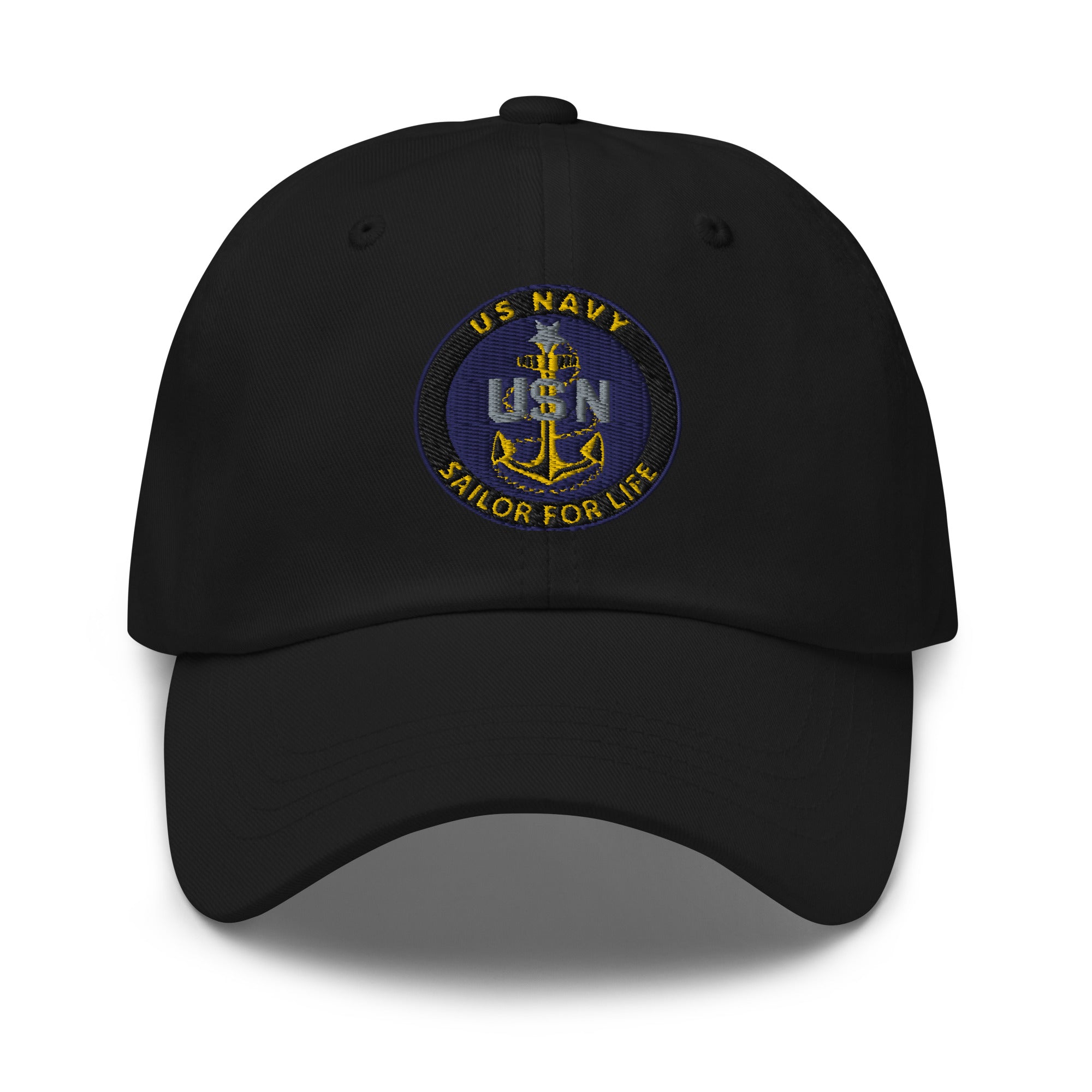 US Navy E-8 Sailor For Life Embroidered Dad Hat