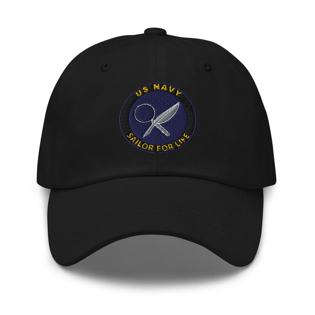 US Navy Intelligence Specialist Navy IS Sailor For Life Embroidered Dad Hat