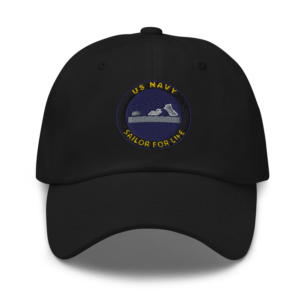 US Navy Patternmaker Navy PM Sailor For Life Embroidered Dad Hat