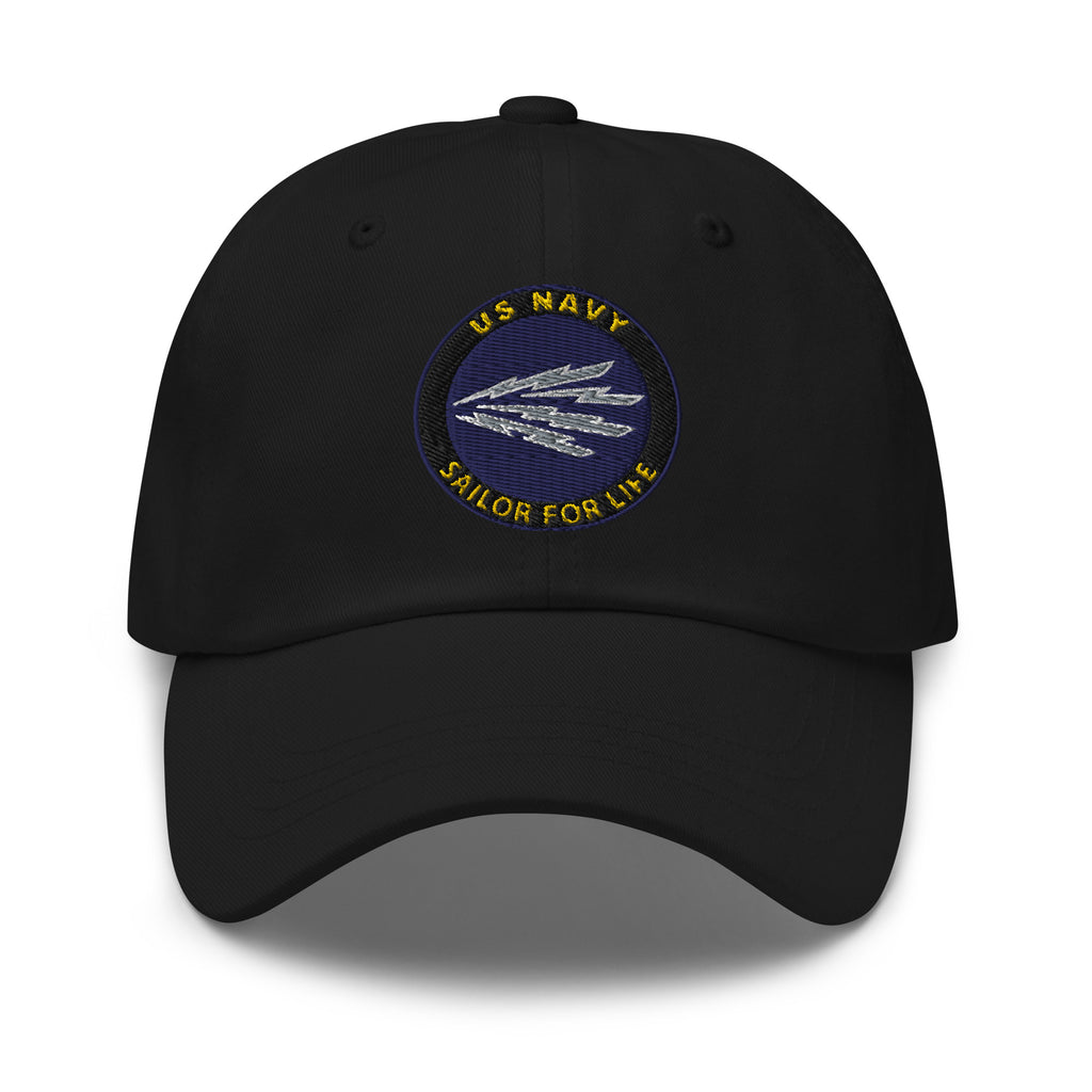 US Navy Radioman Navy RM Sailor For Life Embroidered Dad Hat