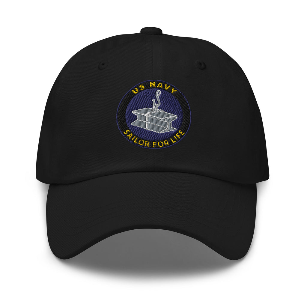 US Navy Steelworker Navy SW Sailor For Life Embroidered Dad Hat