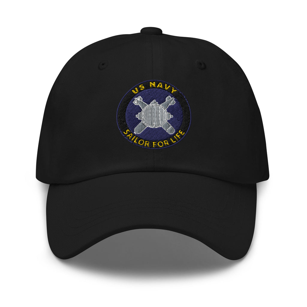 US Navy Explosive Ordnance Disposal Navy EOD Sailor For Life Embroidered Dad Hat