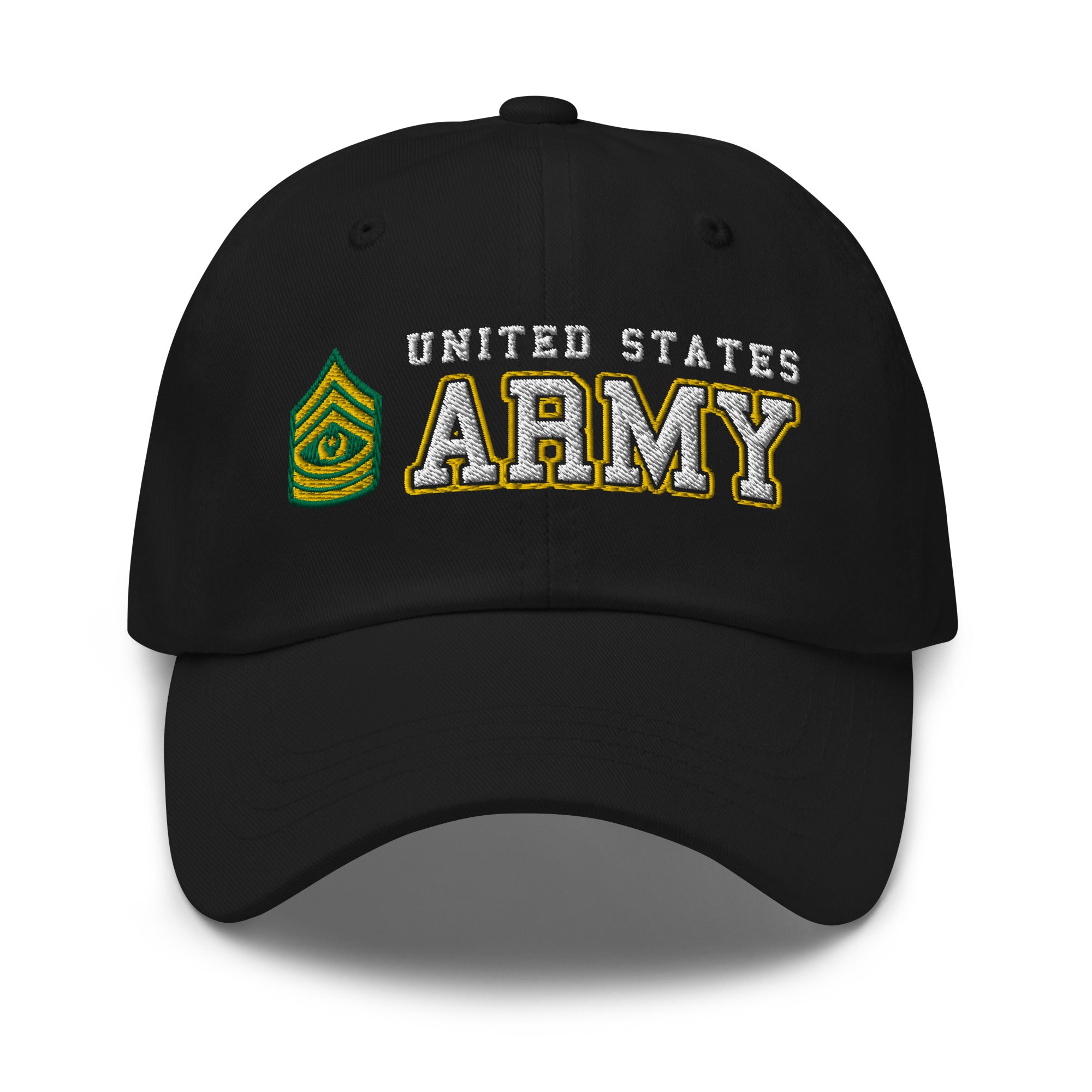 US Army E-9 Command Sergeant Major E9 CSM Ranks/Insignia Embroidered Dad Hat