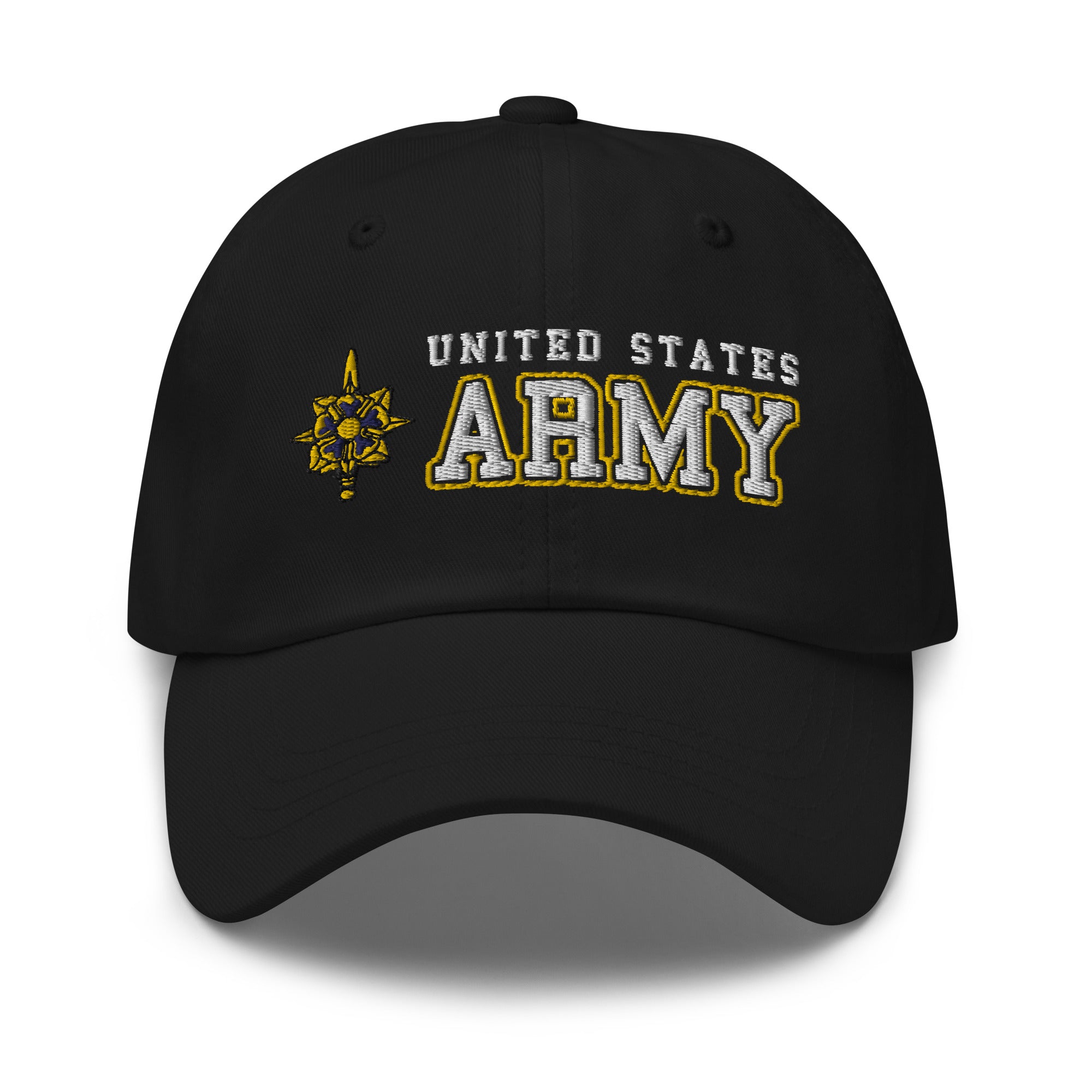 US Army Military Intelligence Branch Ranks/Insignia Embroidered Dad Hat