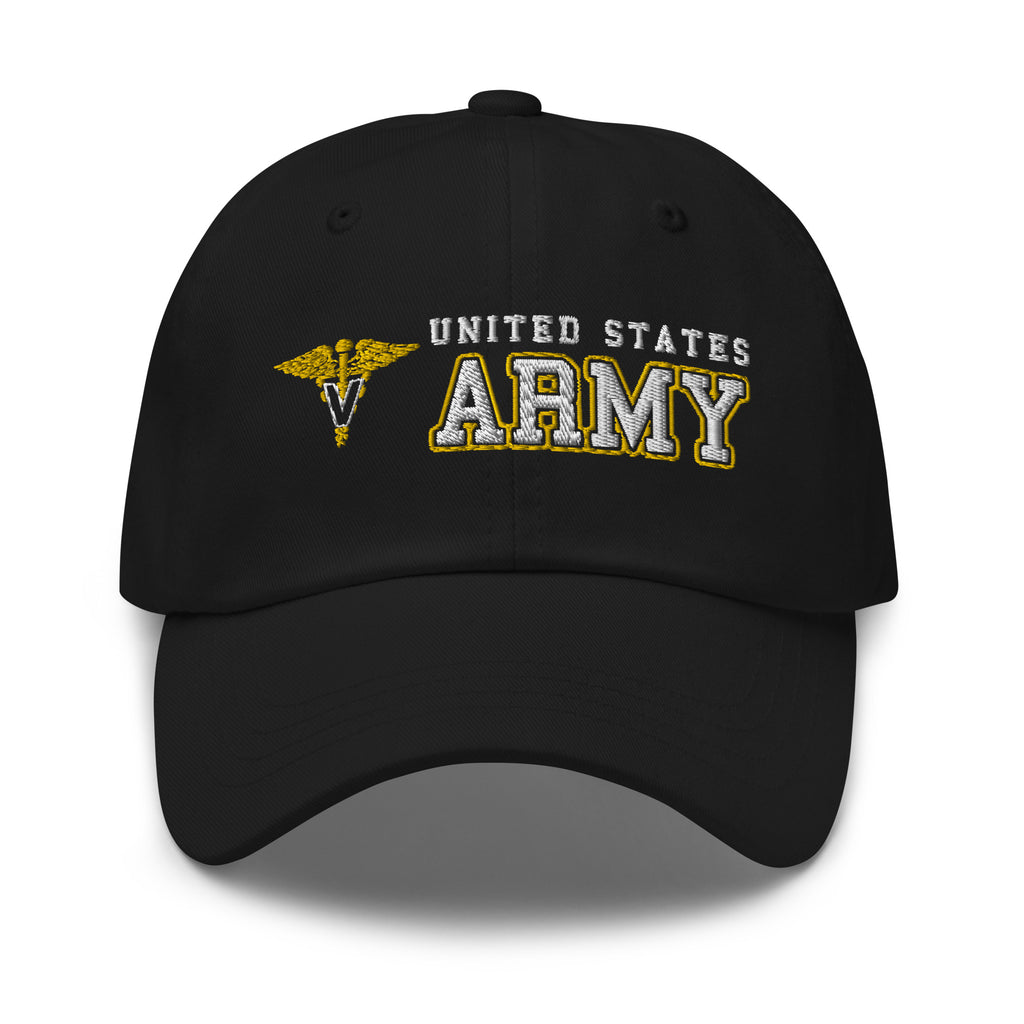 US Army Veterinary Corps Ranks/Insignia Embroidered Dad Hat