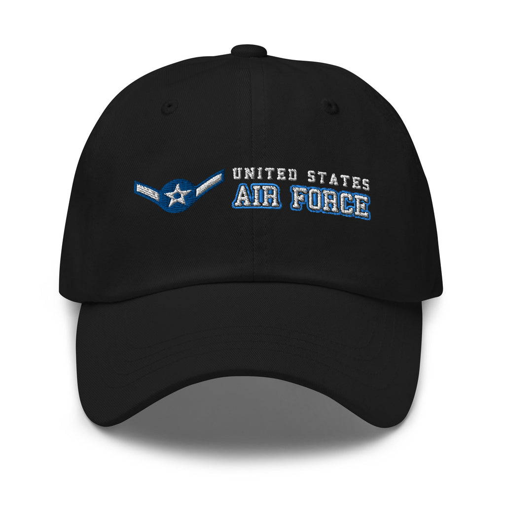 US Air Force E-2 Airman Amn Ranks/Insignia Embroidered Dad Hat