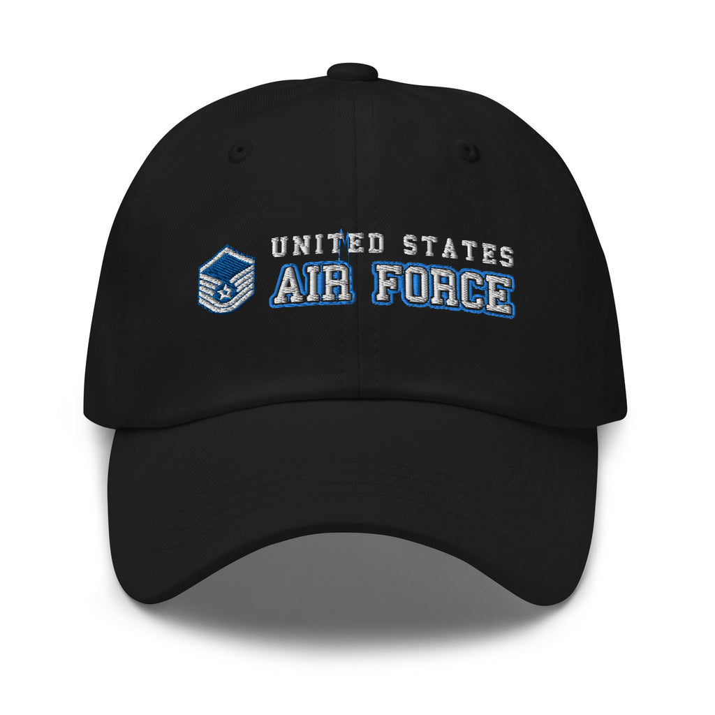 US Air Force E-7 Master Sergeant MSgt Ranks/Insignia Embroidered Dad Hat