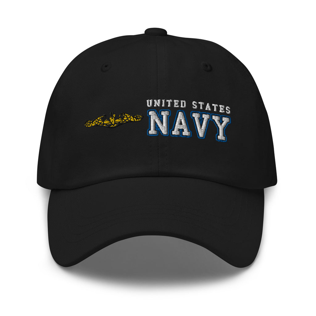 US Navy Submarine Officer Ranks/Insignia Embroidered Dad Hat