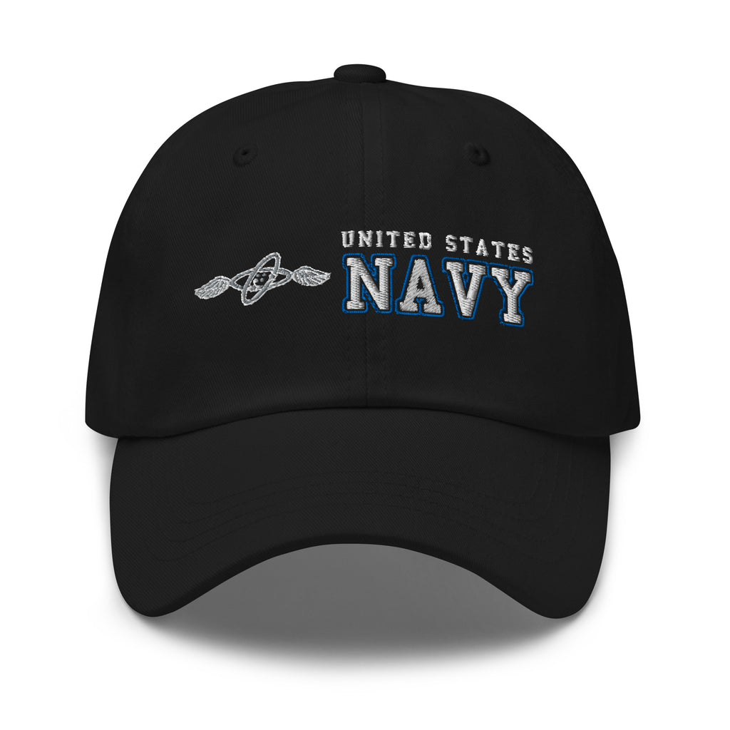 US Navy Aviation Electronics Technician Navy AT Ranks/Insignia Embroidered Dad Hat