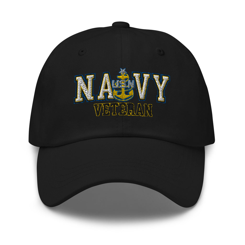 US Navy E-8 SCPO Veteran Embroidered Dad Hat