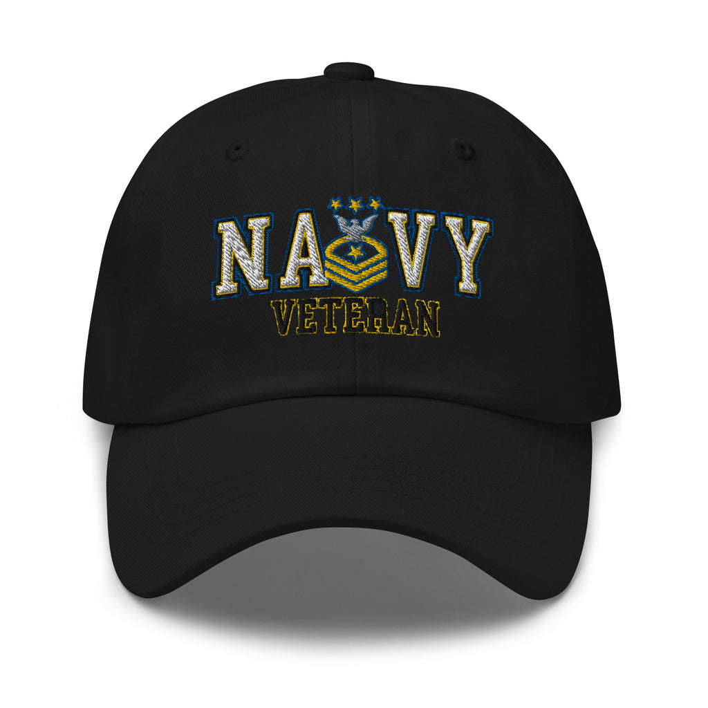 US Navy E-9 MCPON Veteran Embroidered Dad Hat