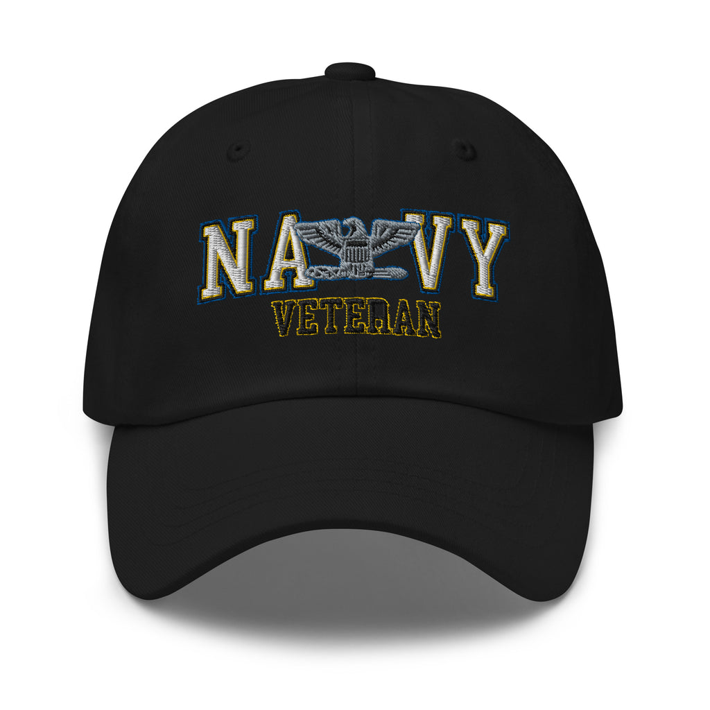 US Navy O-6 Captain O6 CAPT Senior Officer  Veteran Embroidered Dad Hat