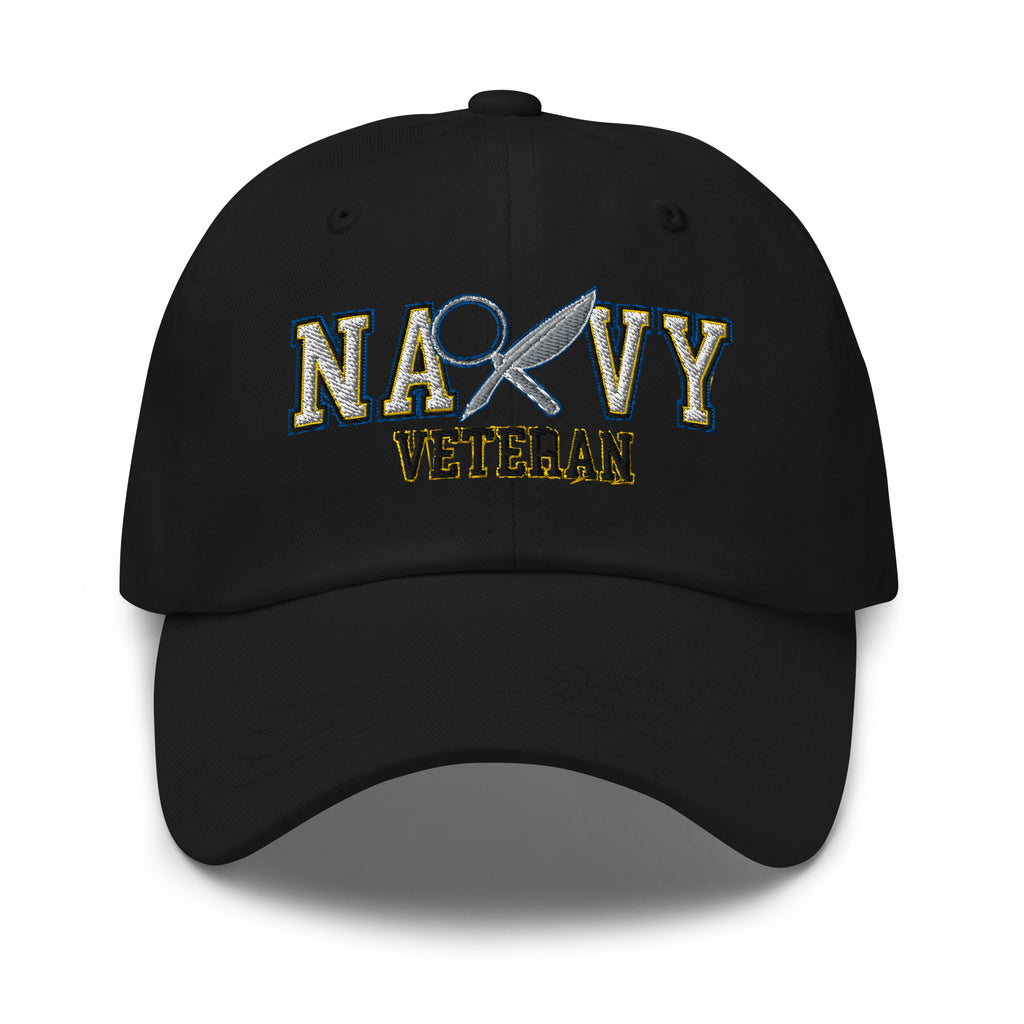 US Navy Intelligence Specialist Navy IS Veteran Embroidered Dad Hat