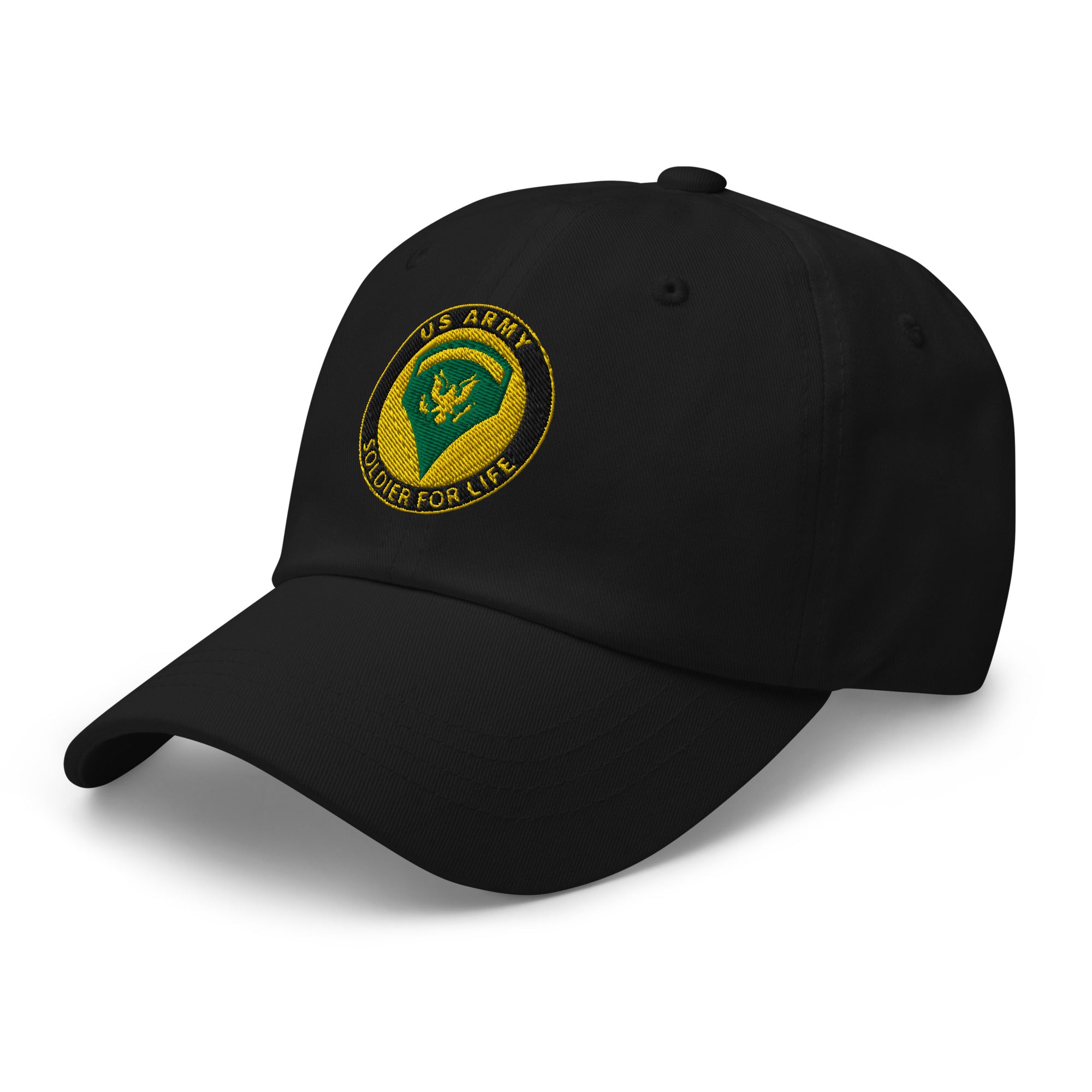 US Army E-5 SPC E5 SP5 Specialist 5 Specialist 2nd Class Soldier For Life Embroidered Dad Hat