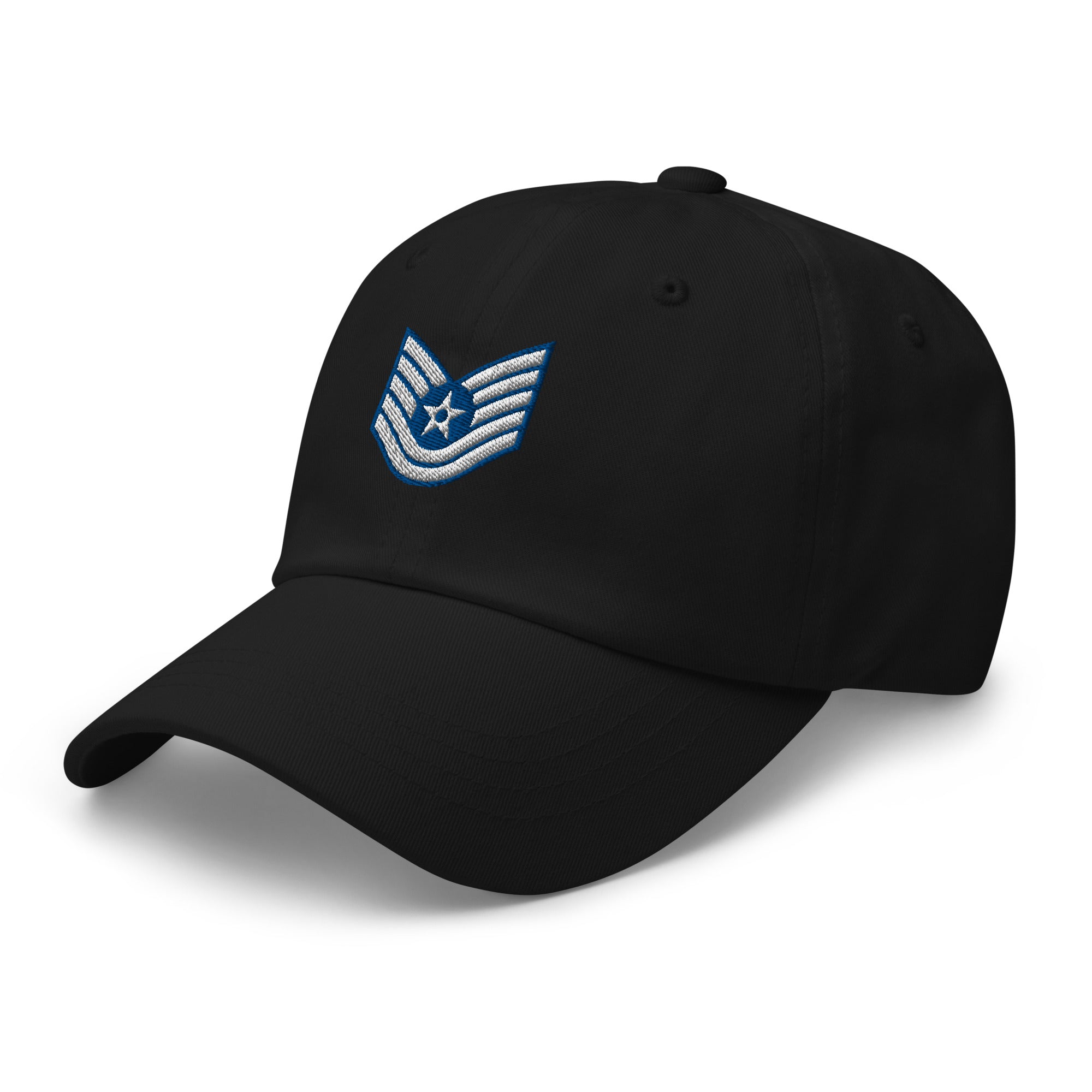 US Air Force E-6 Technical Sergeant TSgt Insignia Embroidered Dad Hat