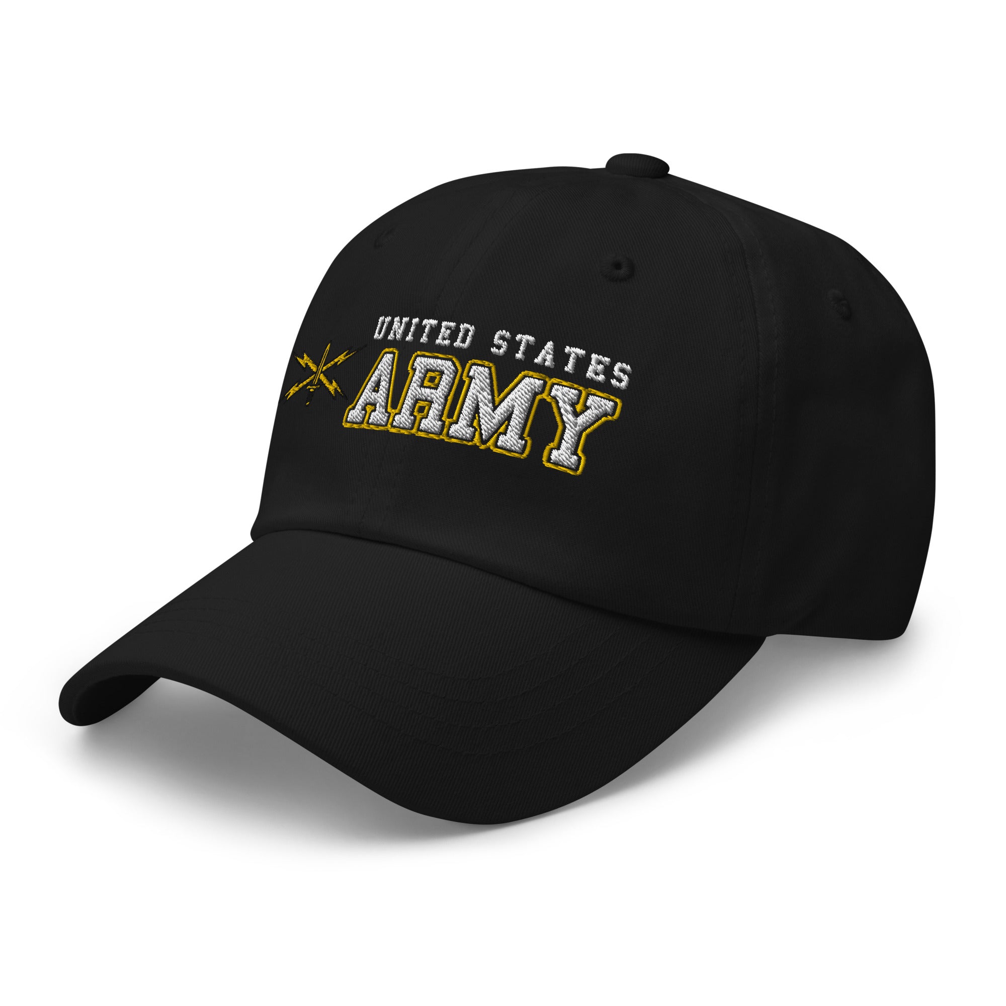 US Army Cyber Corps Ranks/Insignia Embroidered Dad Hat