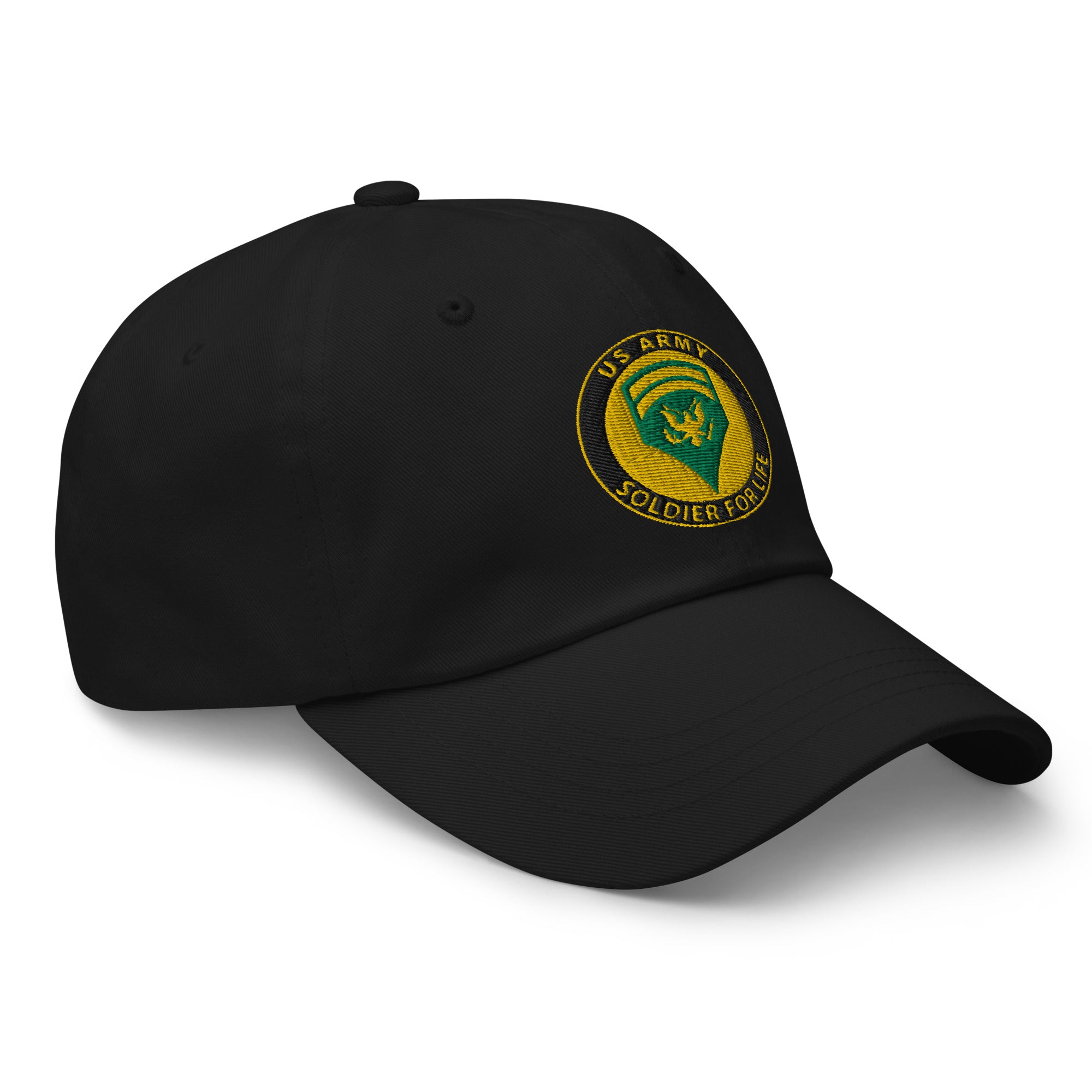 US Army E-6 SPC E6 SP6 Specialist 6 Specialist 1st Class Soldier For Life Embroidered Dad Hat