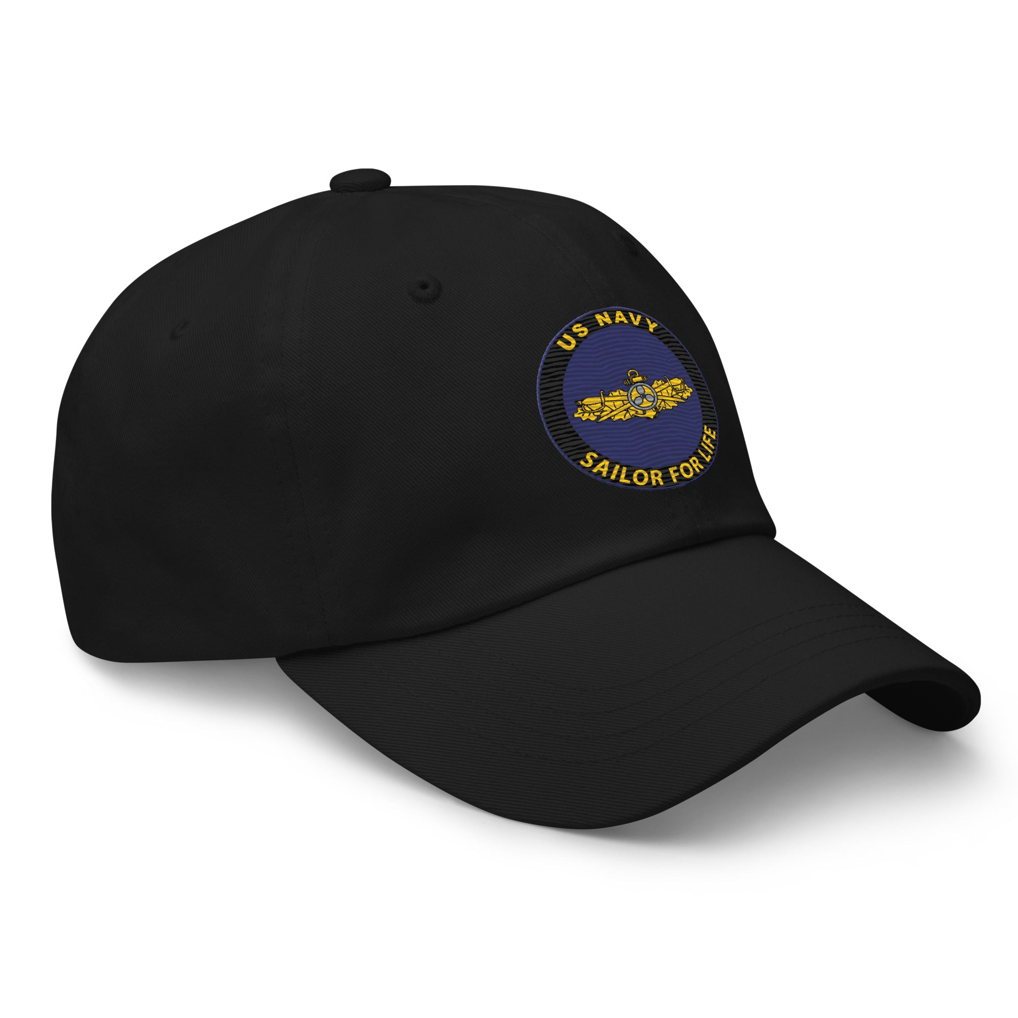 US Navy Engineering Duty Officer Sailor For Life Embroidered Dad Hat