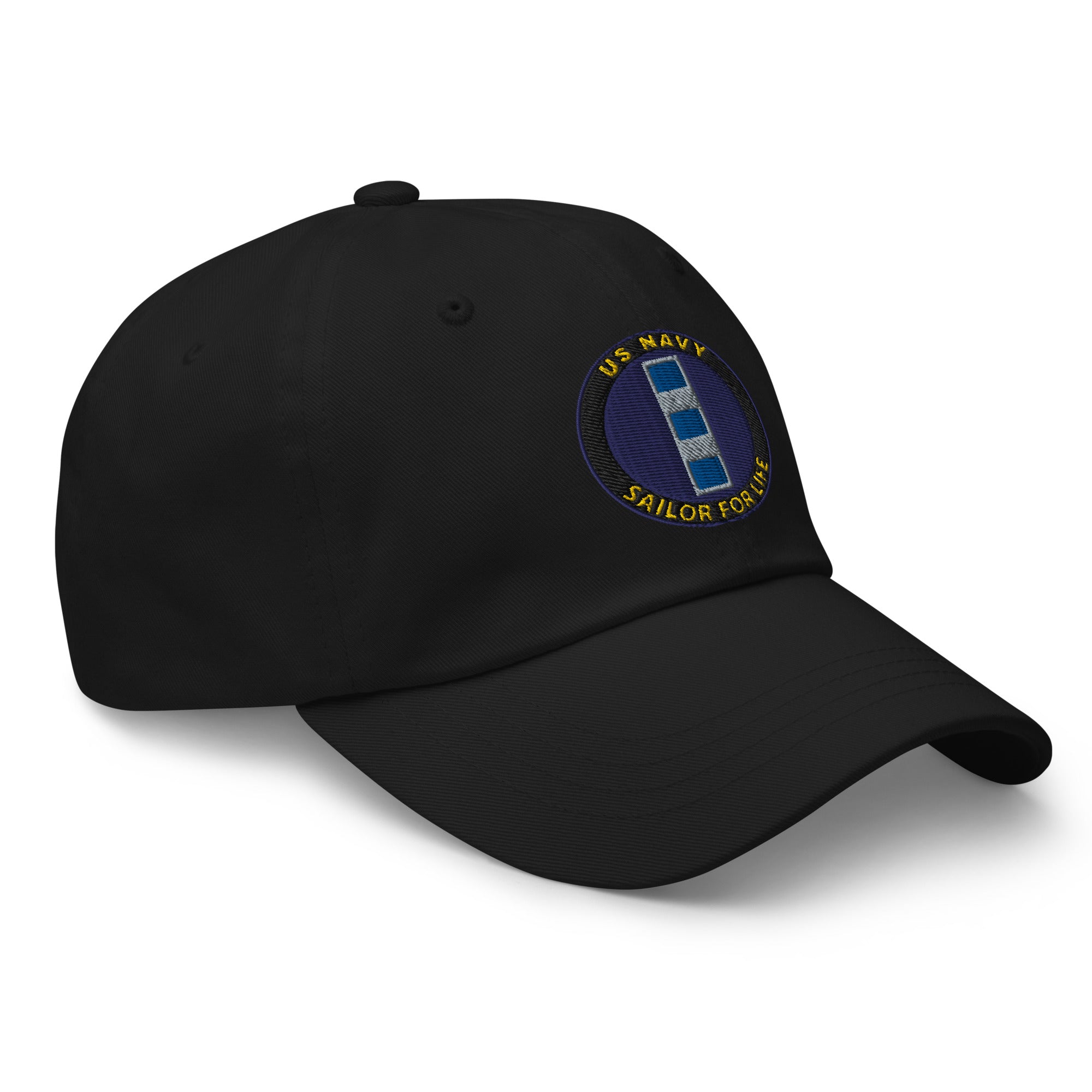 US Navy W-4 Chief Warrant Officer 4 W4 CW4 Sailor For Life Embroidered Dad Hat