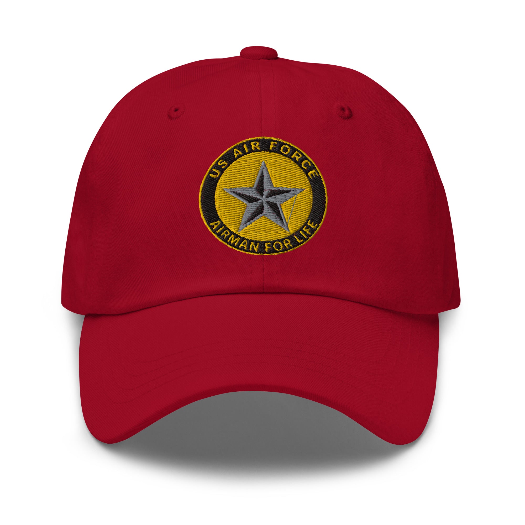 US Air Force O-7 Brigadier General Brig Airman For Life Embroidered Dad Hat