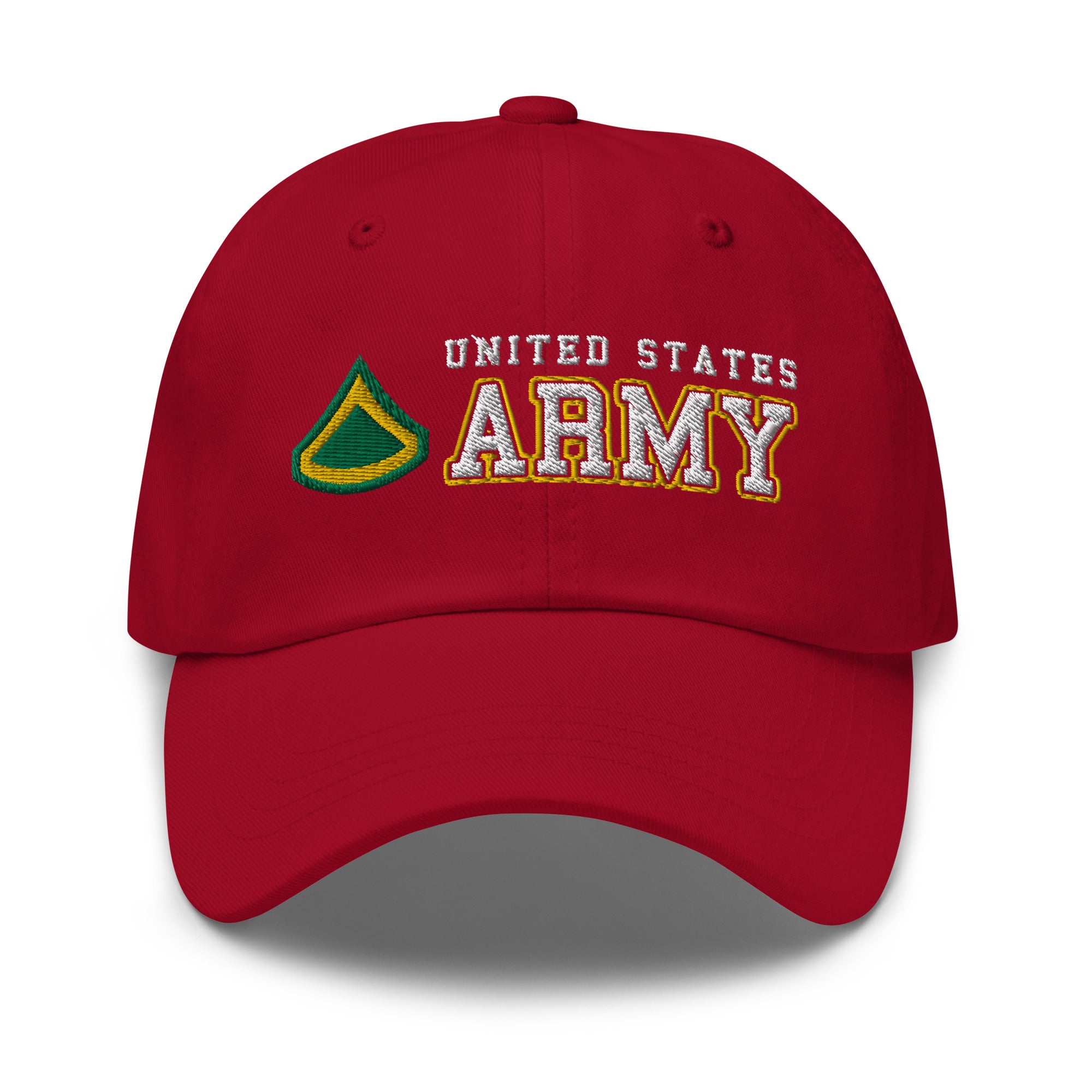 US Army E-3 Private First Class E3 PFC Ranks/Insignia Embroidered Dad Hat