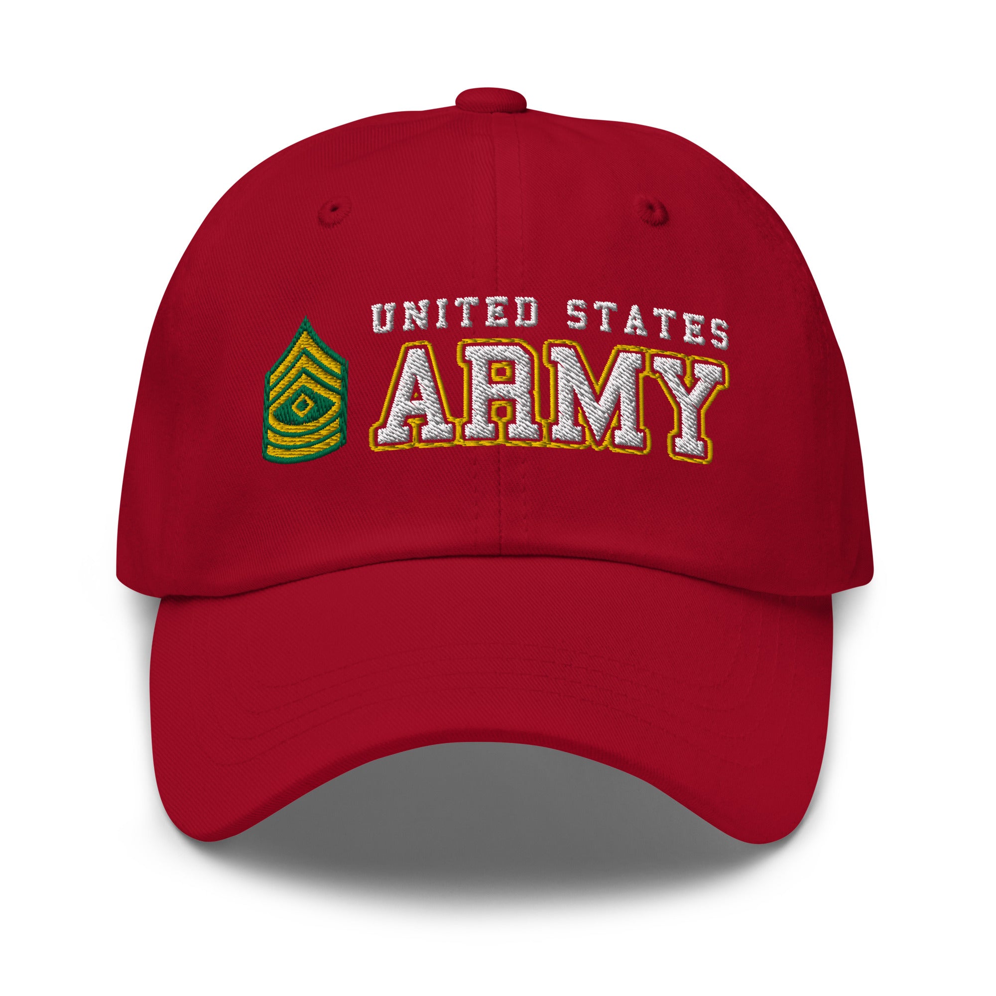 US Army E-8 First Sergeant E8 1SG Ranks/Insignia Embroidered Dad Hat