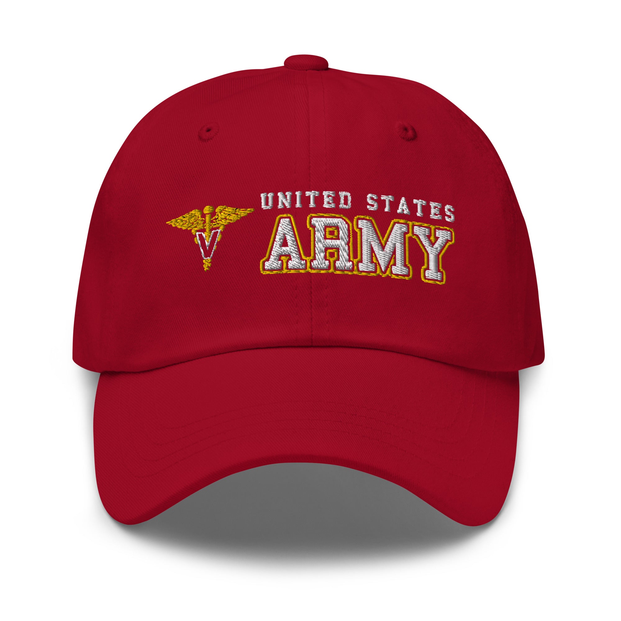 US Army Veterinary Corps Ranks/Insignia Embroidered Dad Hat