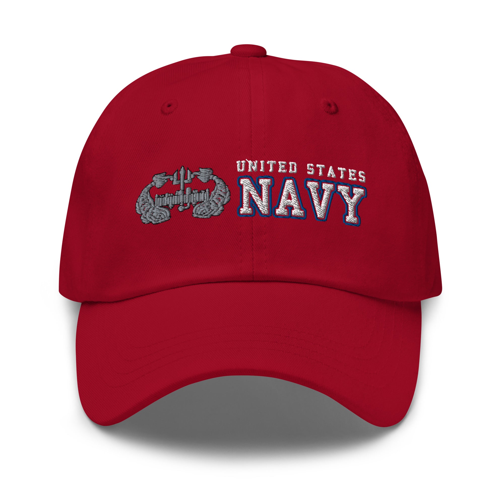 US Navy Deep Submergence Enlisted Ranks/Insignia Embroidered Dad Hat