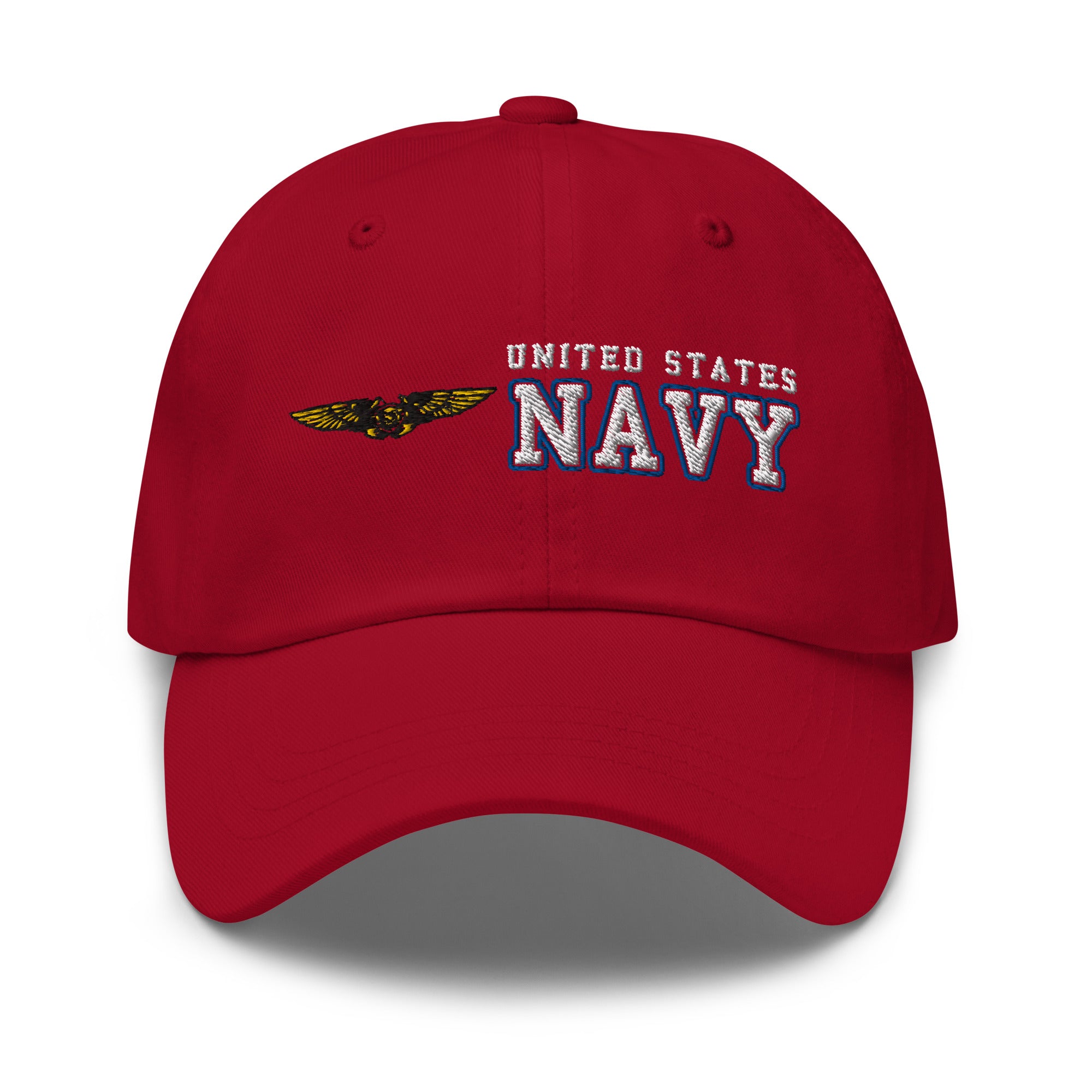 US Navy Naval Flight Officer Ranks/Insignia Embroidered Dad Hat