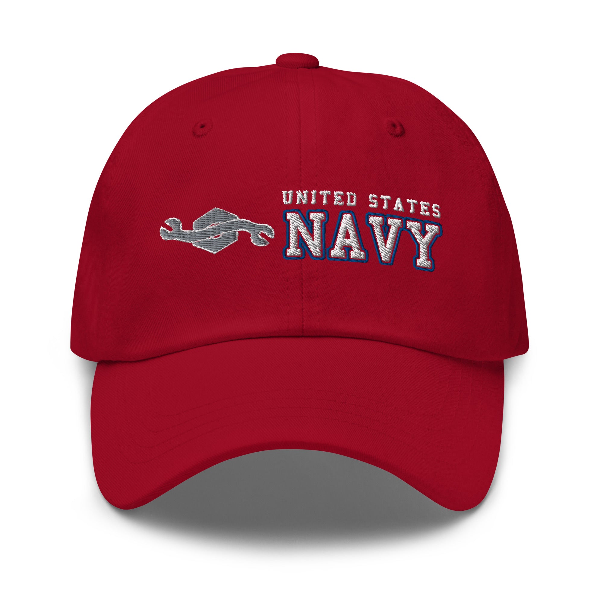 US Navy Construction Mechanic Navy CM Ranks/Insignia Embroidered Dad Hat