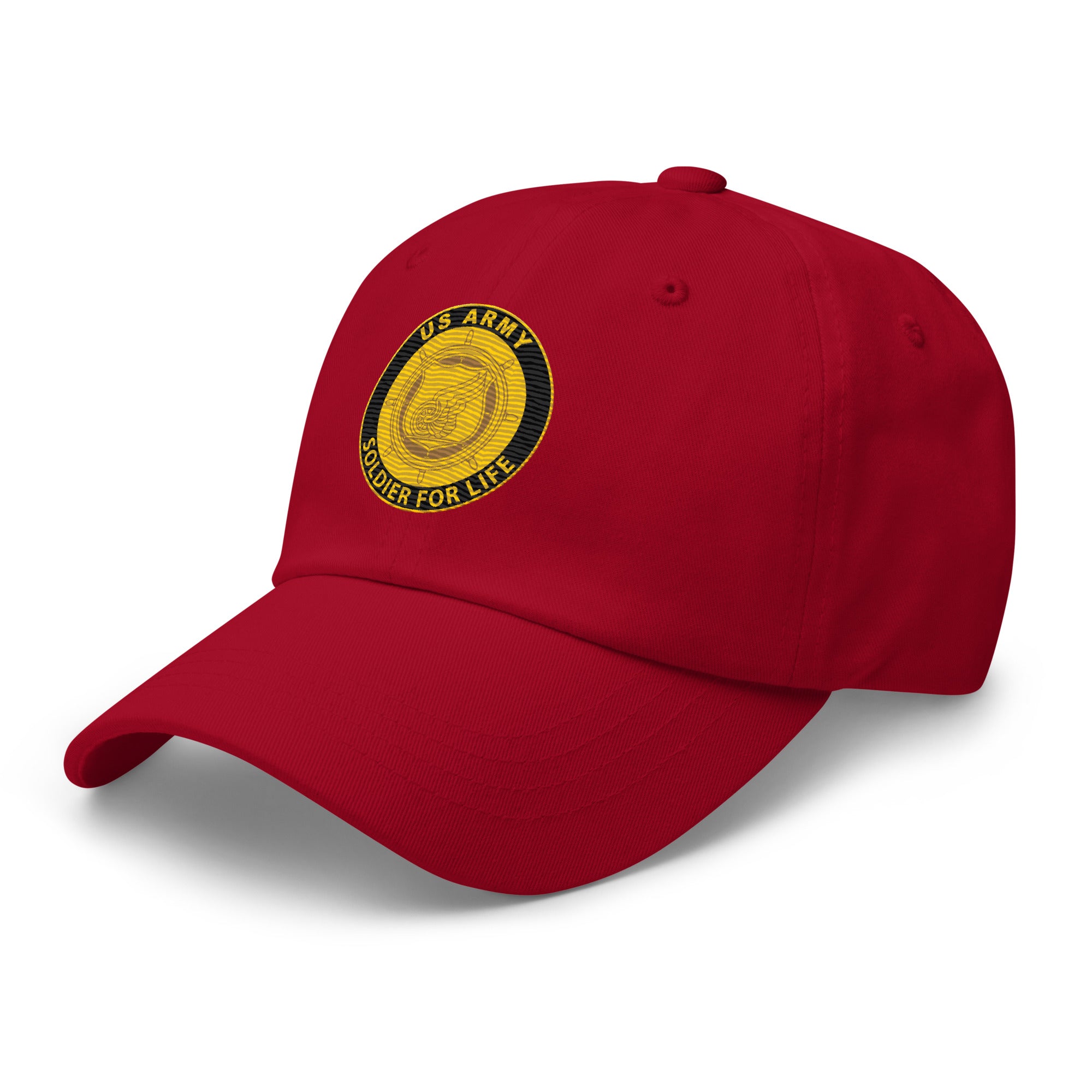 US Army Transportation Corps Soldier For Life Embroidered Dad Hat