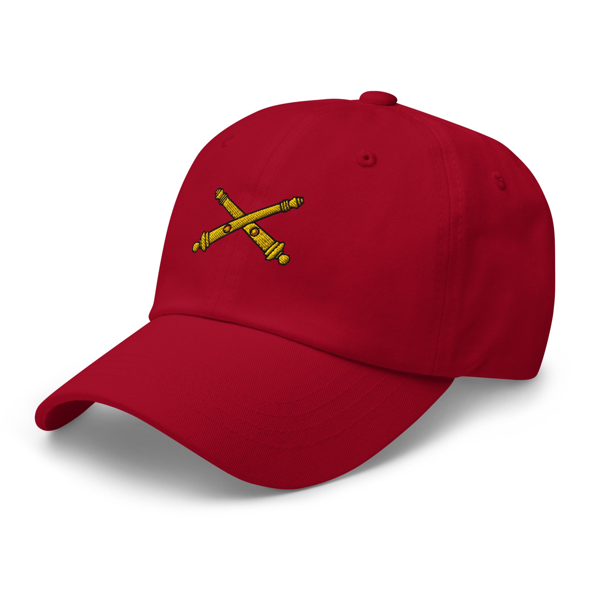 US Army Field Artillery Insignia Embroidered Dad Hat