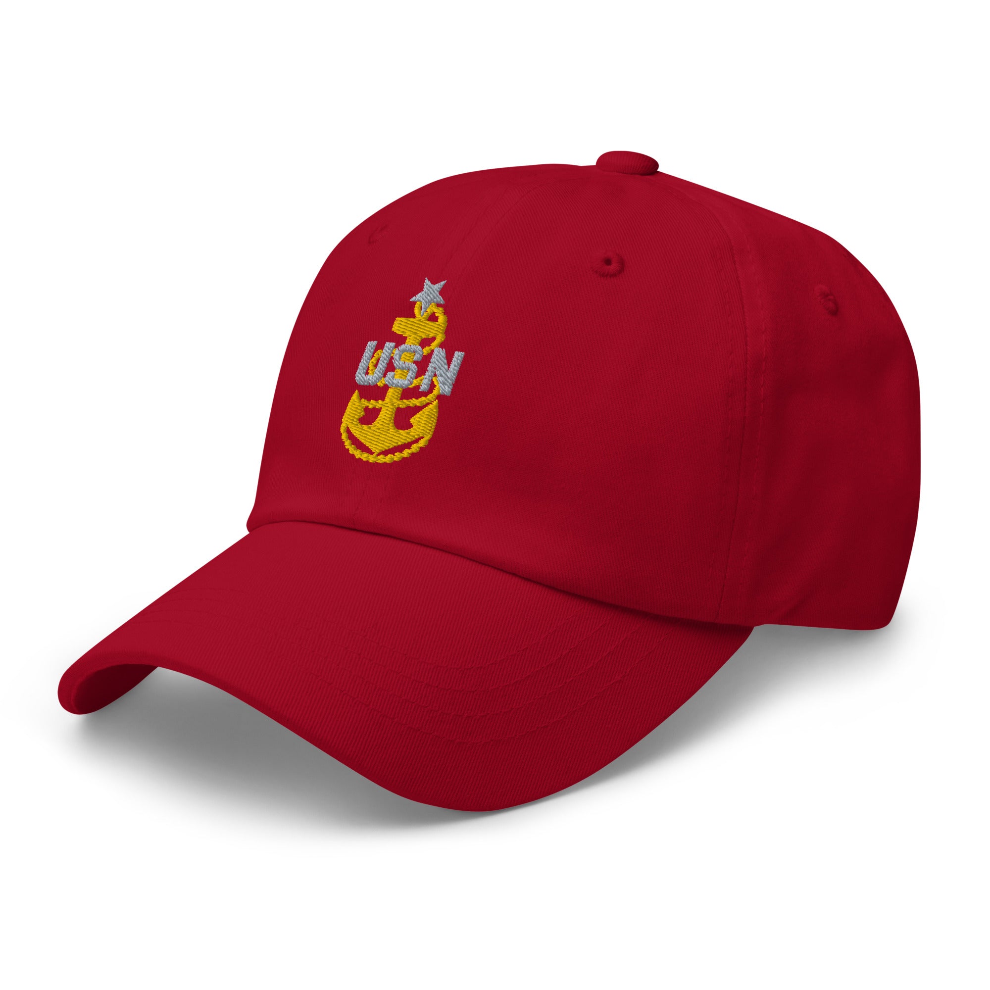 US Navy E-8 SCPO Insignia Embroidered Dad Hat