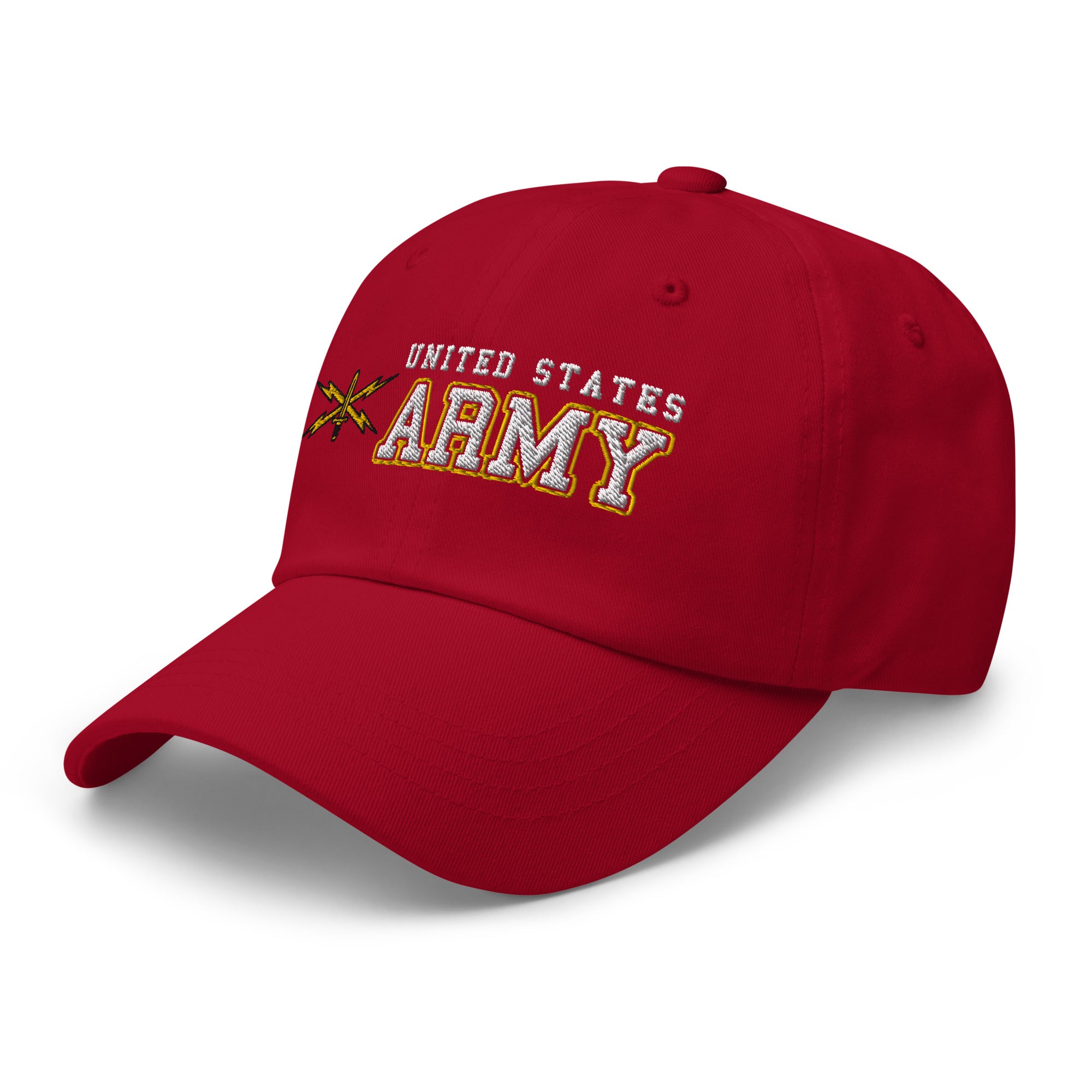 US Army Cyber Corps Ranks/Insignia Embroidered Dad Hat