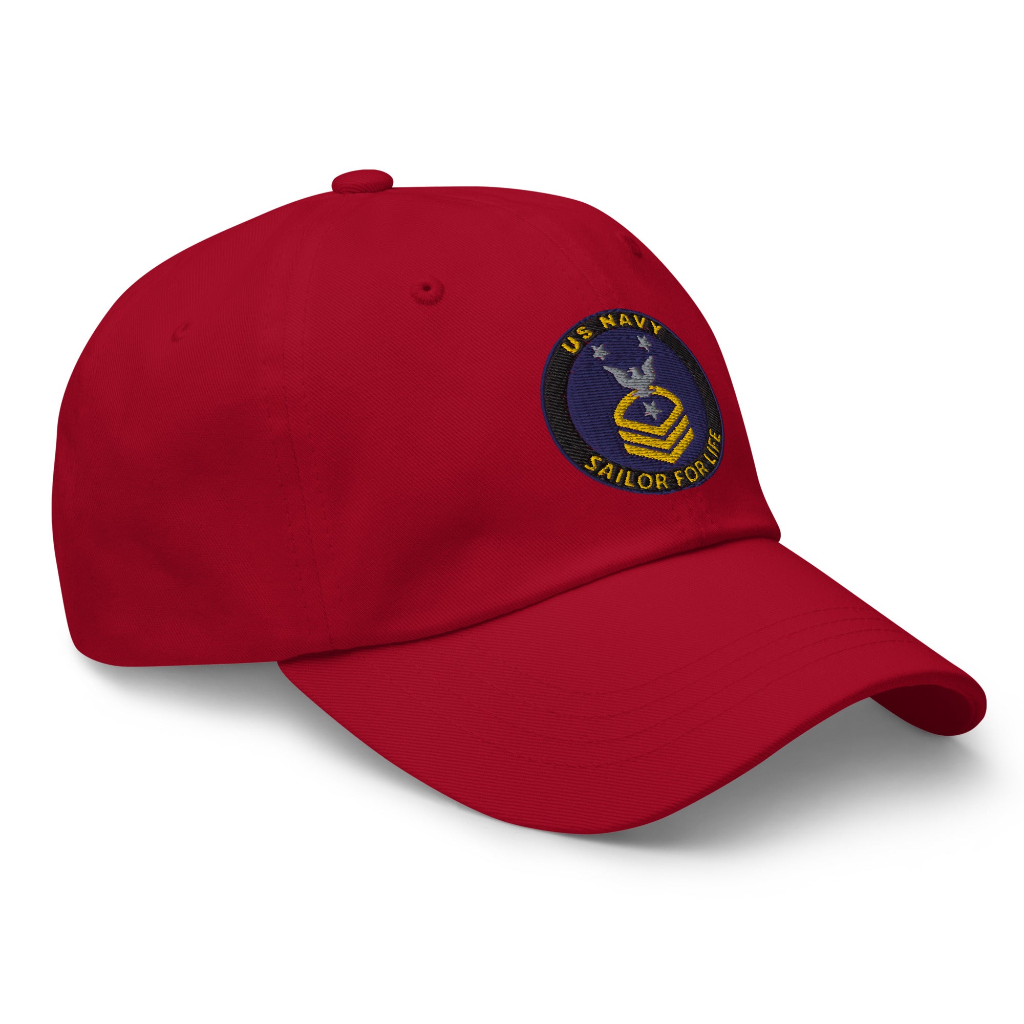 US Navy E-9 CMDCM Sailor For Life Embroidered Dad Hat