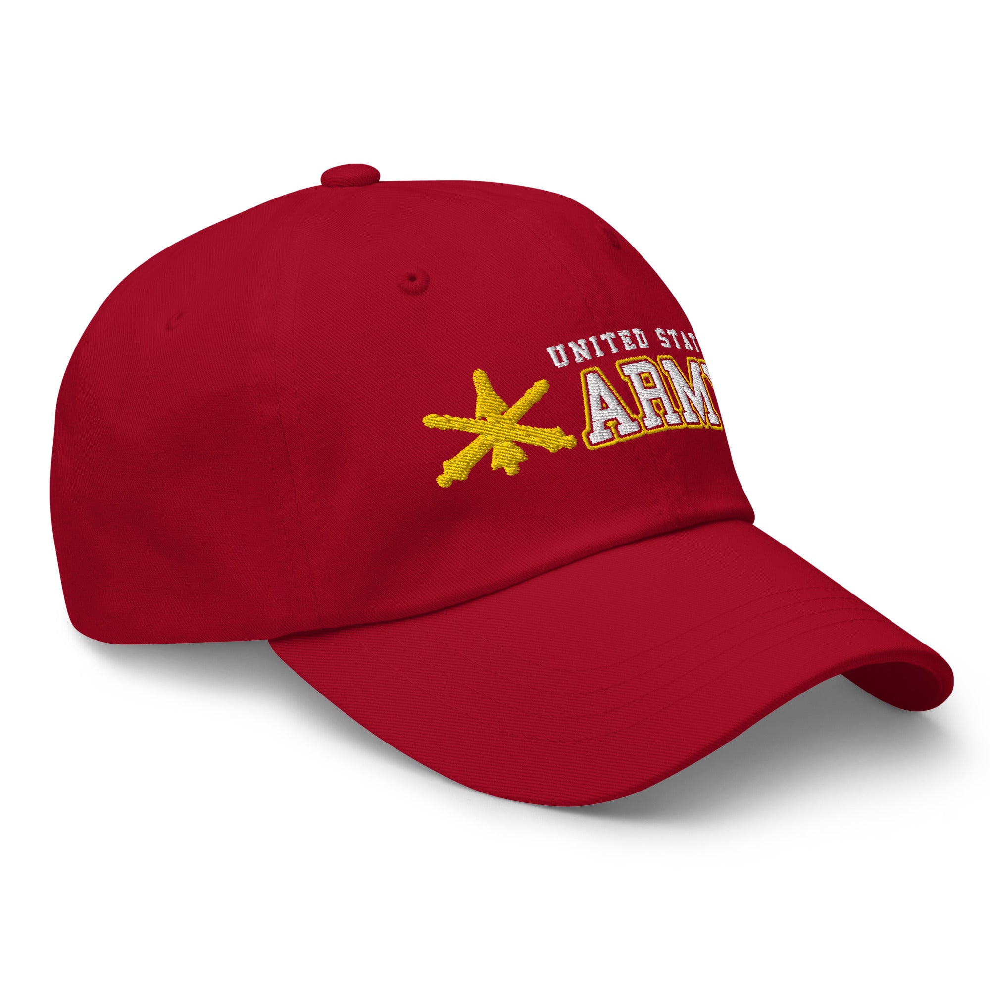 US Army Air Defense Artillery Ranks/Insignia Embroidered Dad Hat